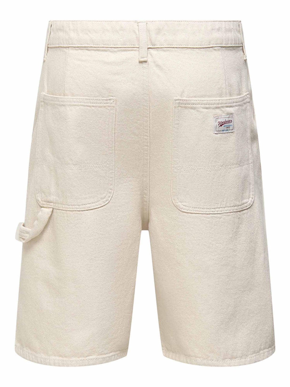 Only&sons edge work bermuda da uomo ecru'