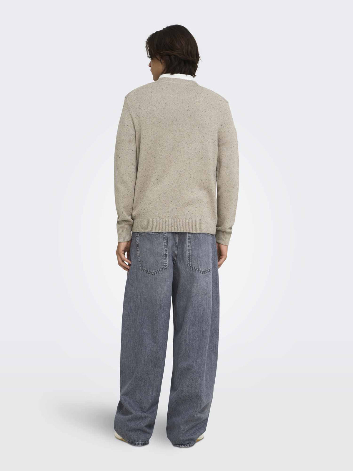 Only & Sons ONSMICHAEL, maglia da uomo beige