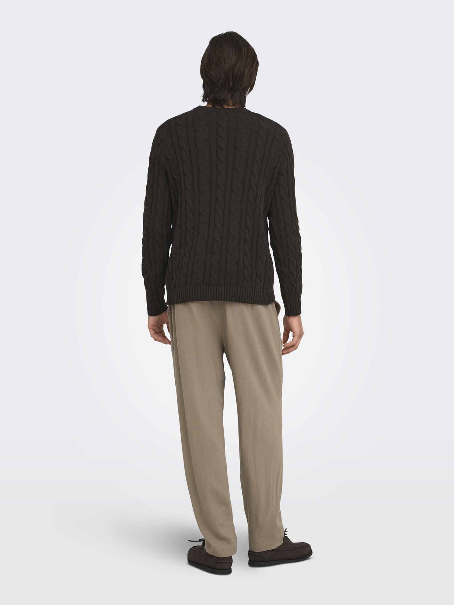 Only & Sons ONKIM, maglia da Uomo marrone