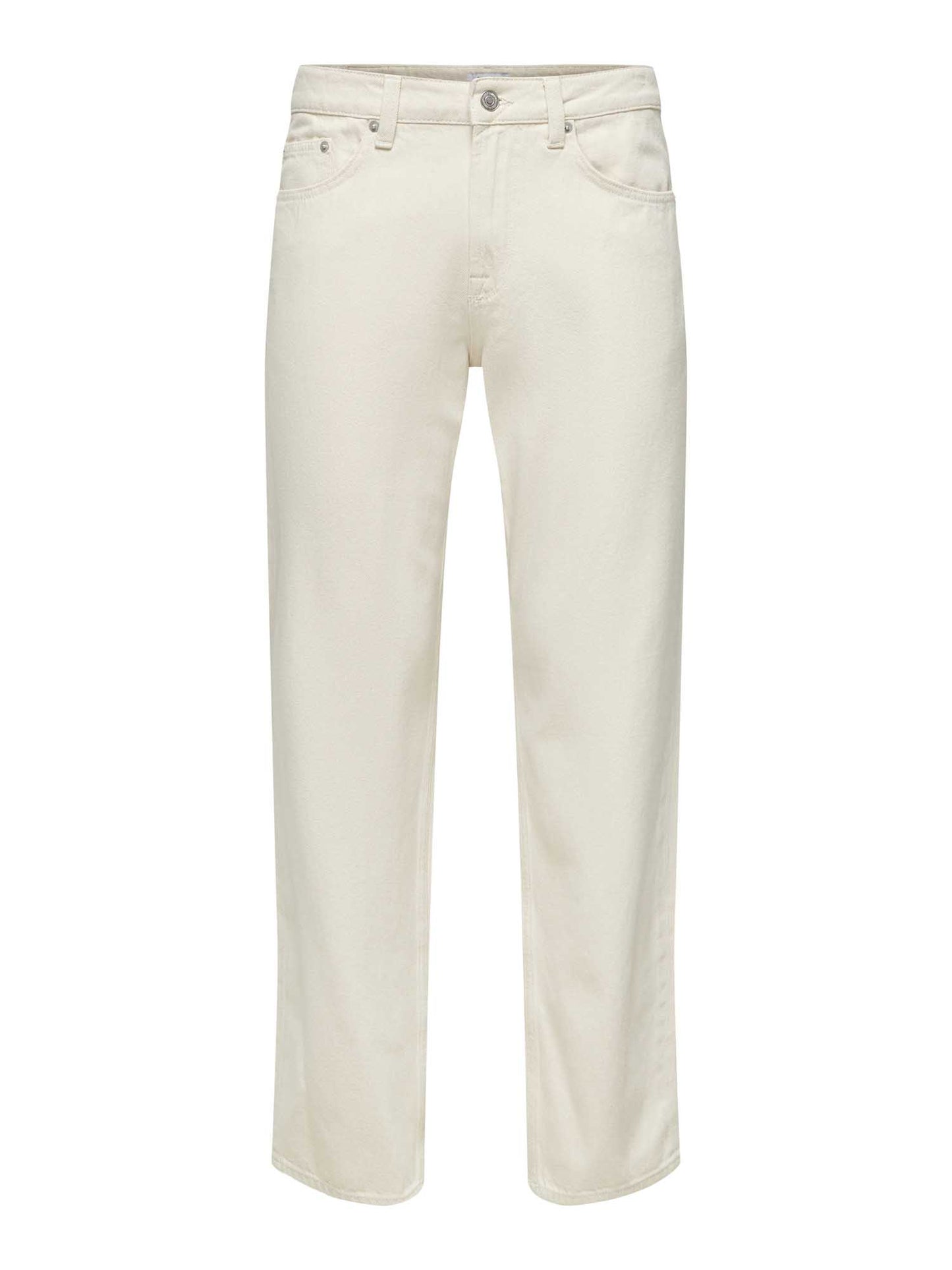 Jeans Onsedge loose ecru unisex adulto per un look casual