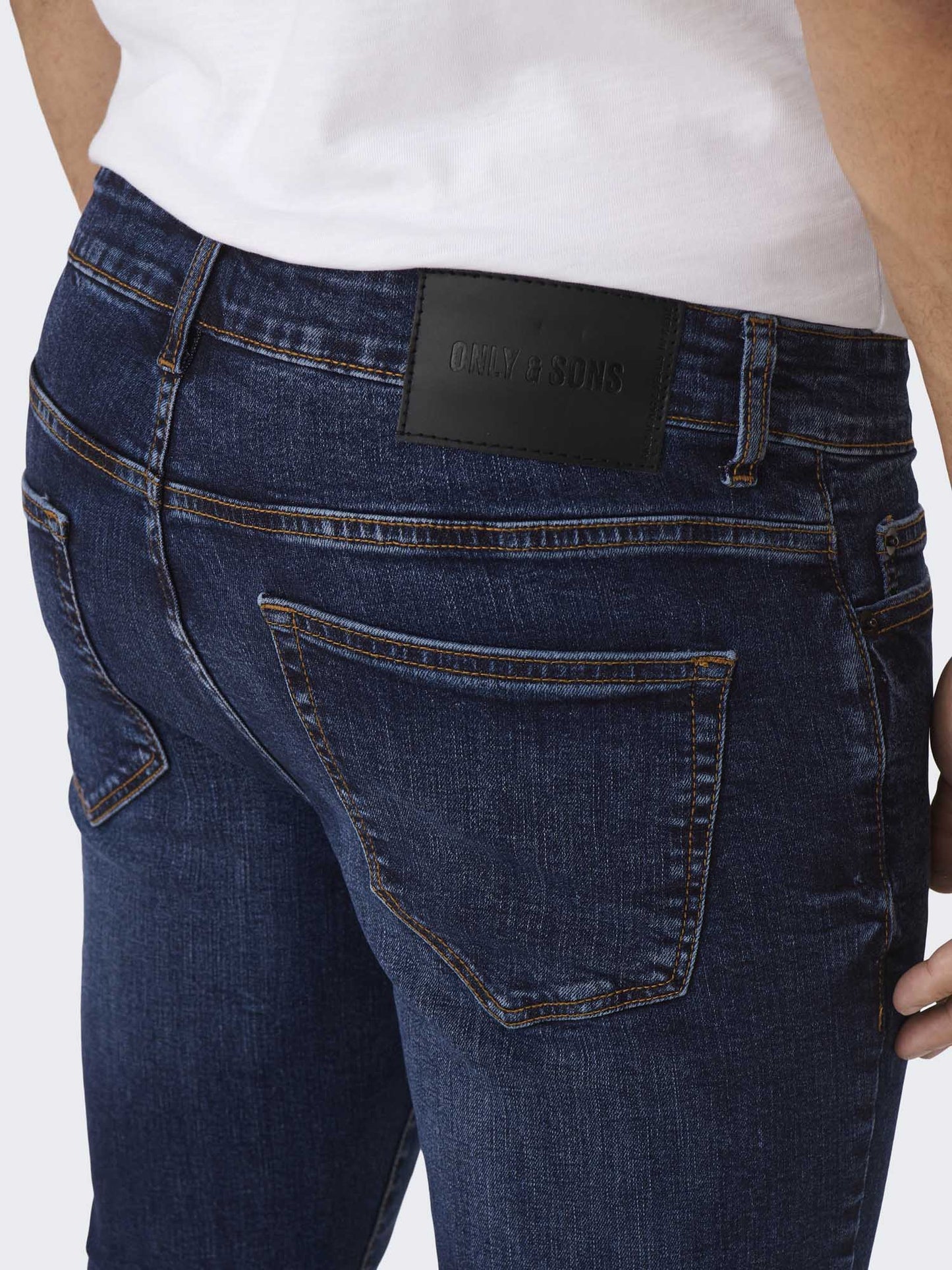 Jeans slim fit Only & Sons da uomo in denim elasticizzato