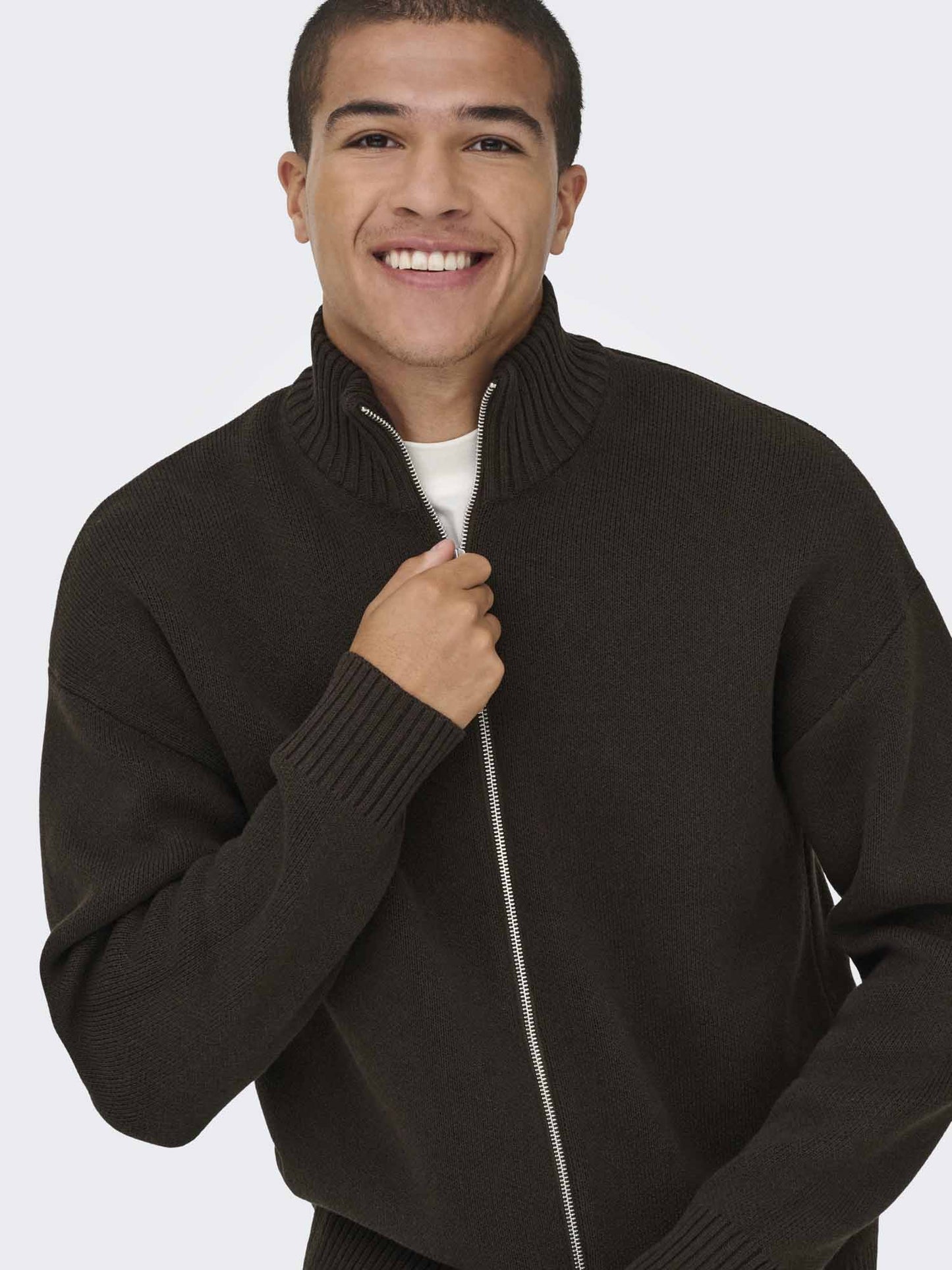Only & Sons Onsblake, maglia da uomo marrone