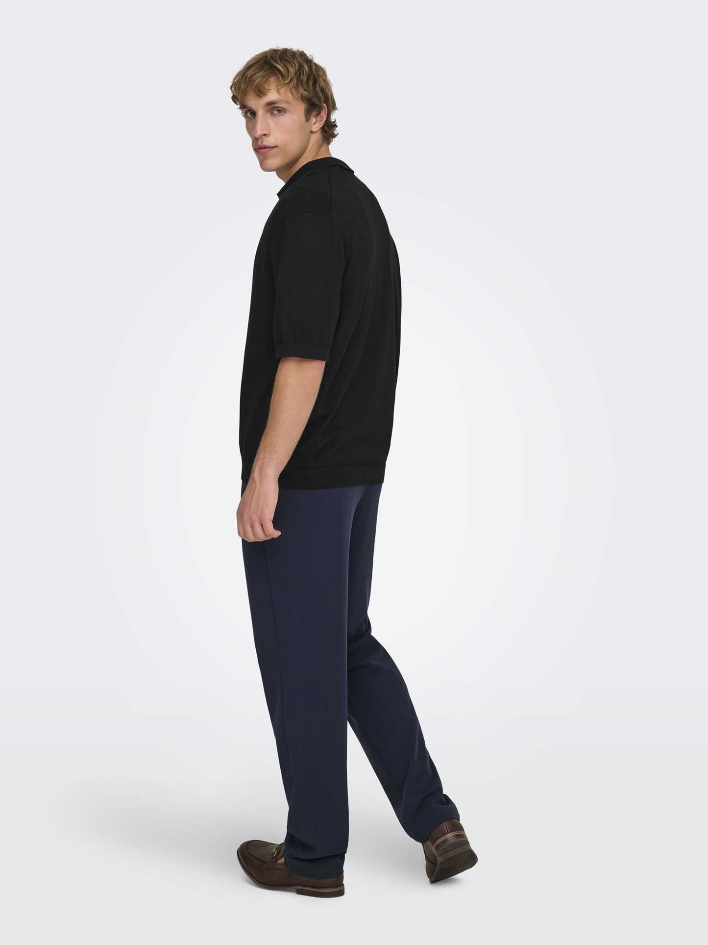 Only & Sons Onswyler, maglia knit casual da uomo nera