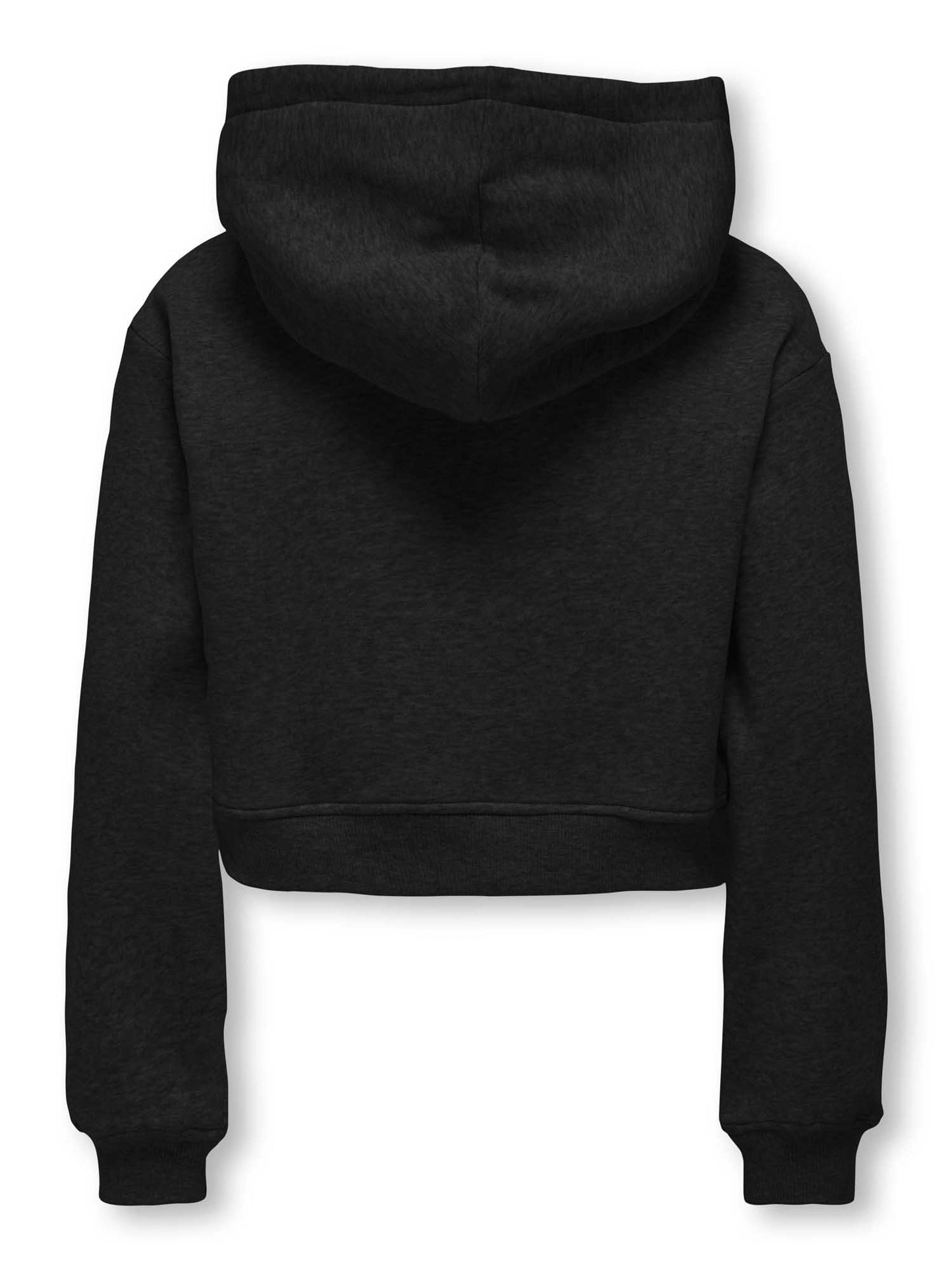 FELPA BASIC CON CAPPUCCIO ONLY JUNIOR DA BAMBINA NERO