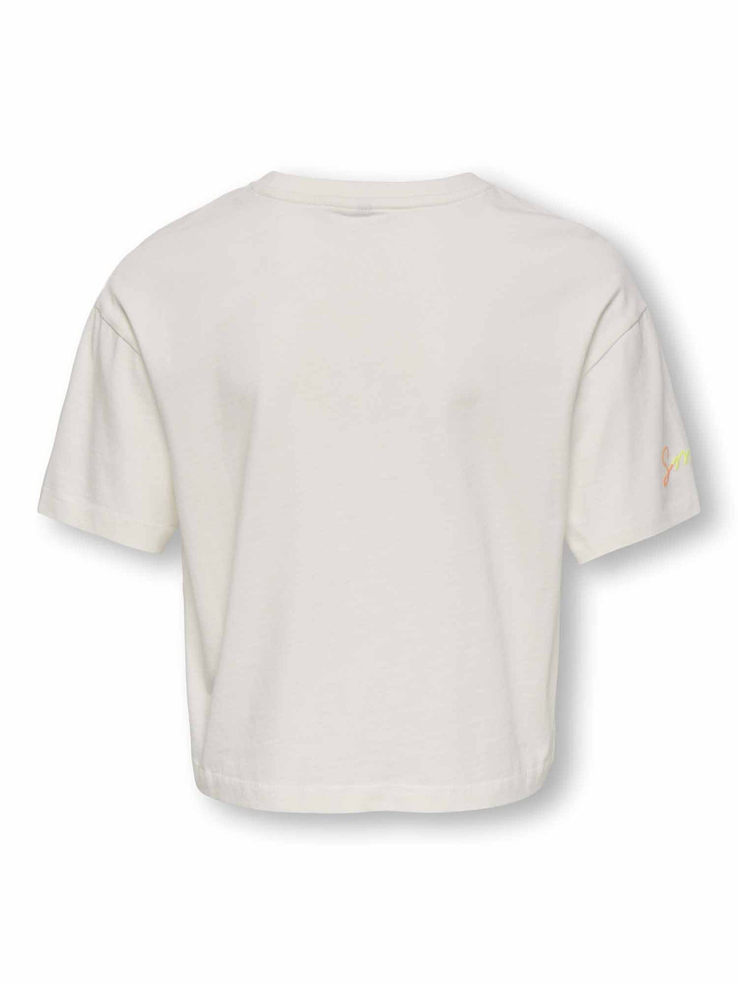T-shirt unisex bambino Only Pop Life bianca