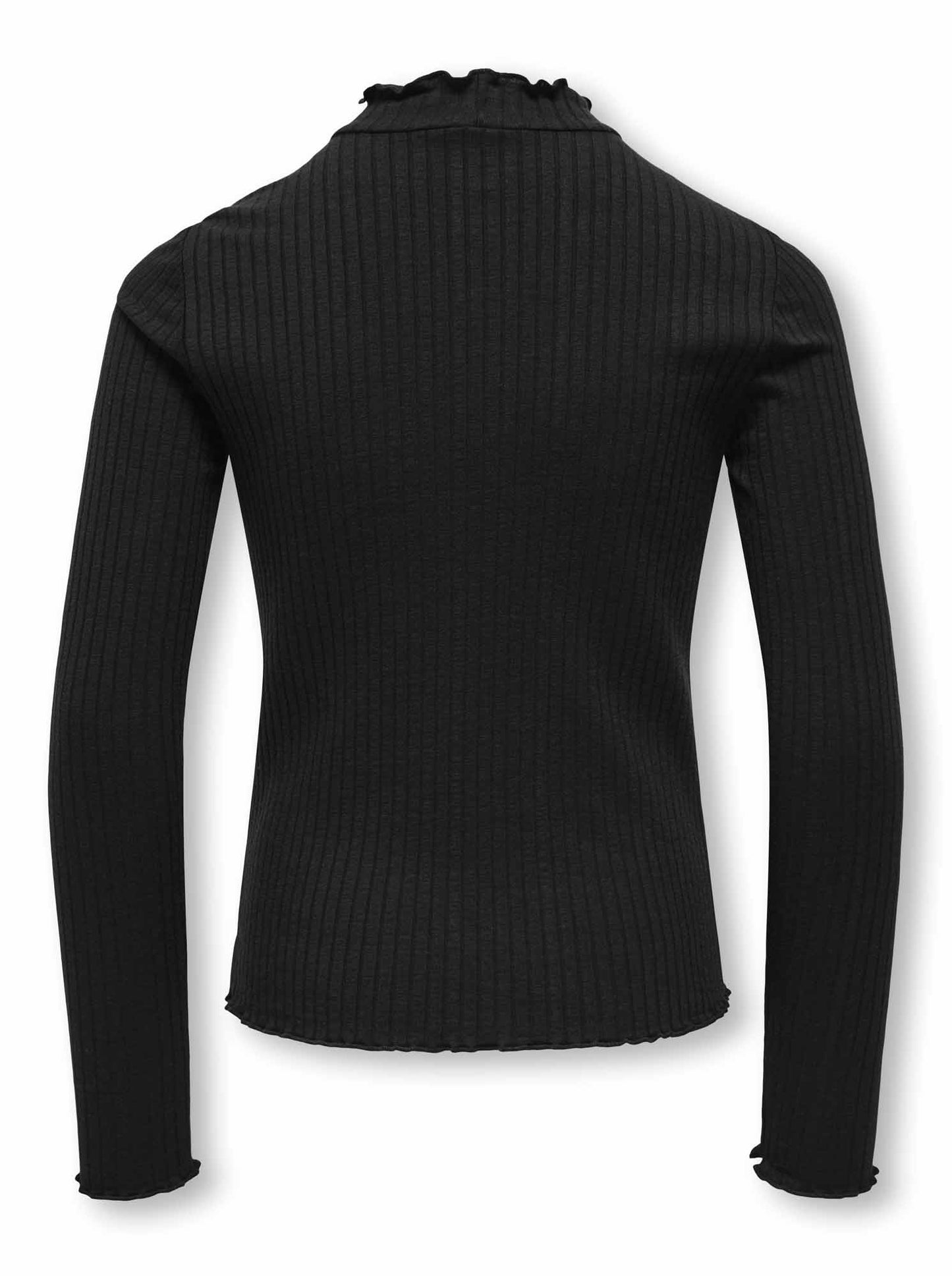 Only Jr Fransiska, t-shirt a maniche lunghe da bambina nera