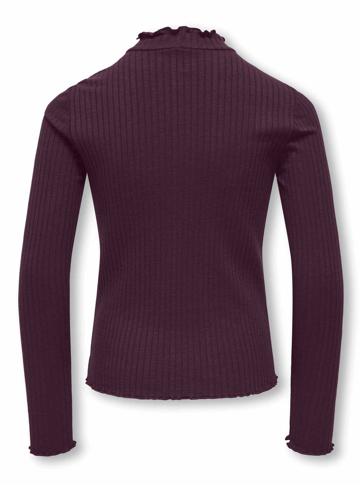 Only Jr Fransiska, t-shirt a maniche lunghe da bambina bordeaux