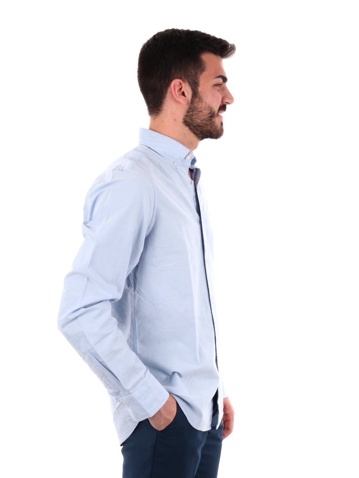 GANT CAMICIA OXF SLI - CELESTE
