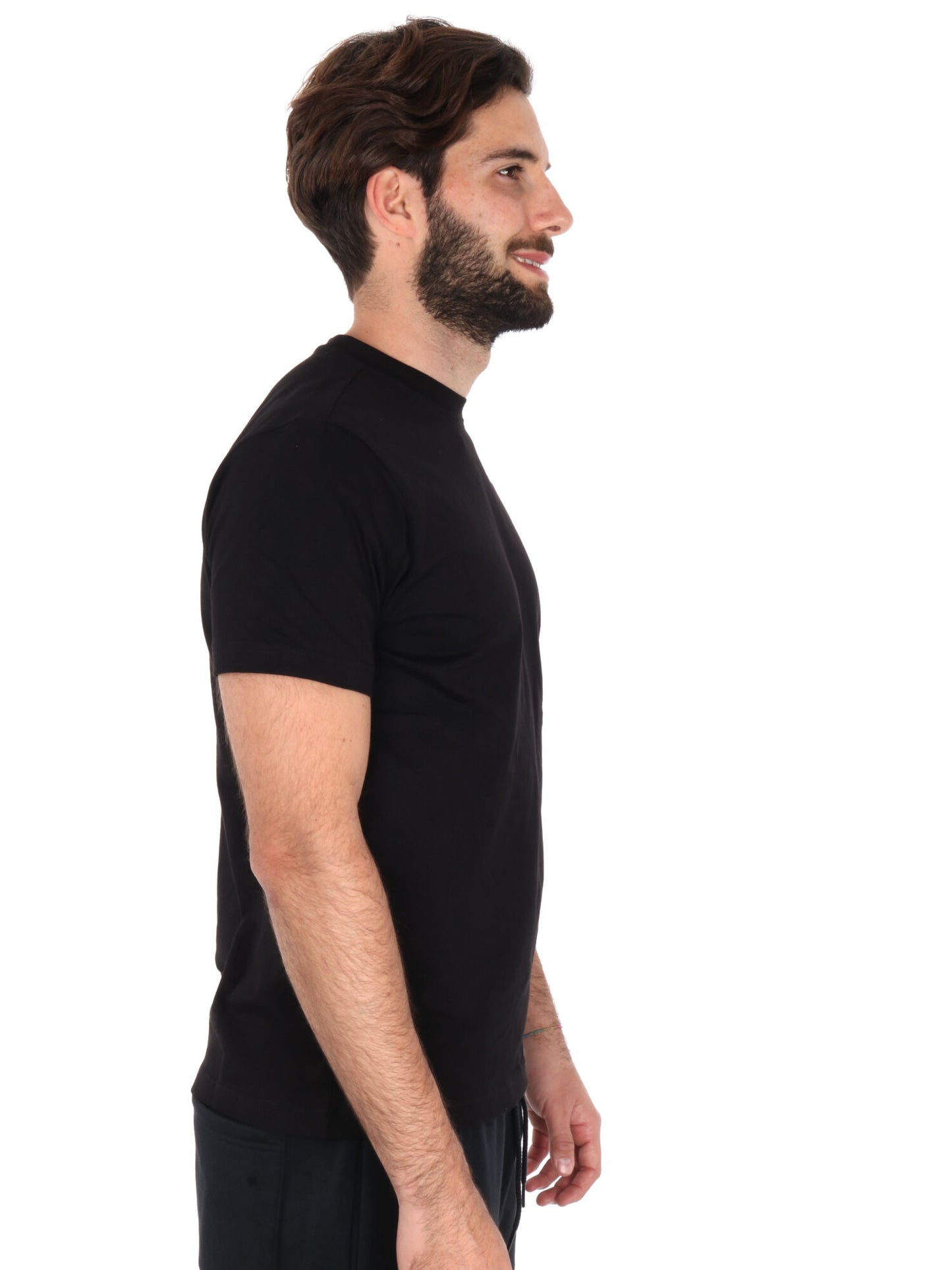 T-shirt Kappa Cafers slim fit da uomo nera con logo