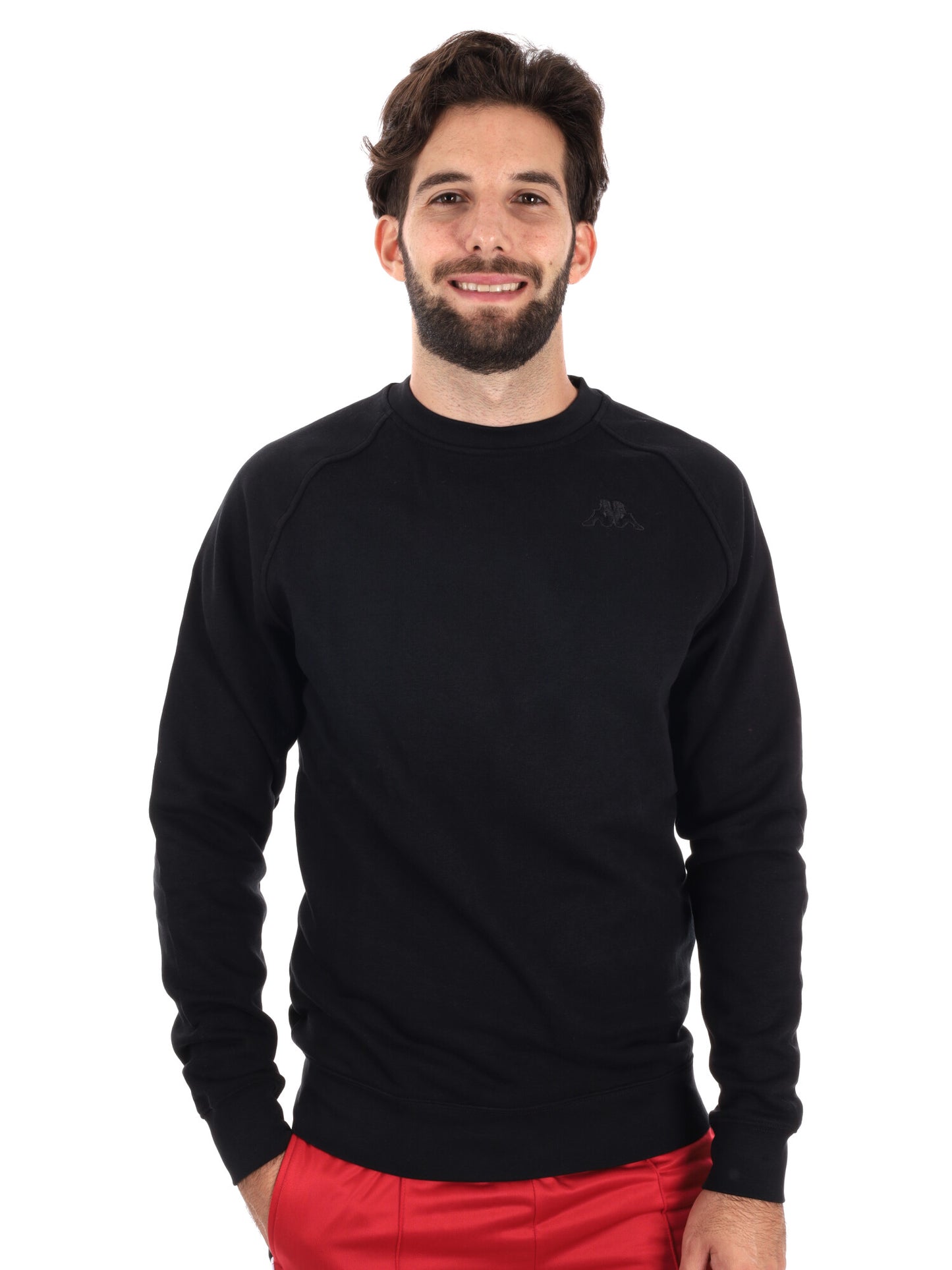 FELPA GIROCOLLO KAPPA DA UOMO NERO