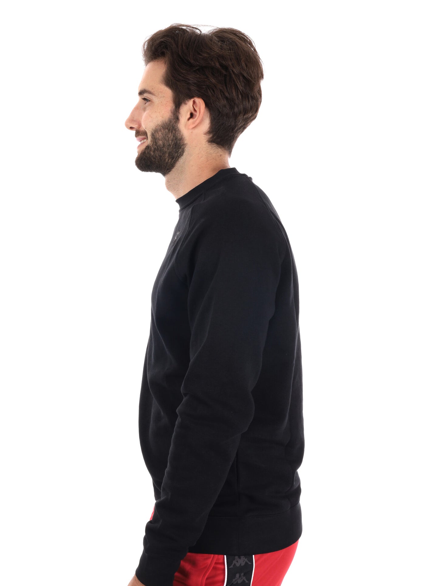 FELPA GIROCOLLO KAPPA DA UOMO NERO