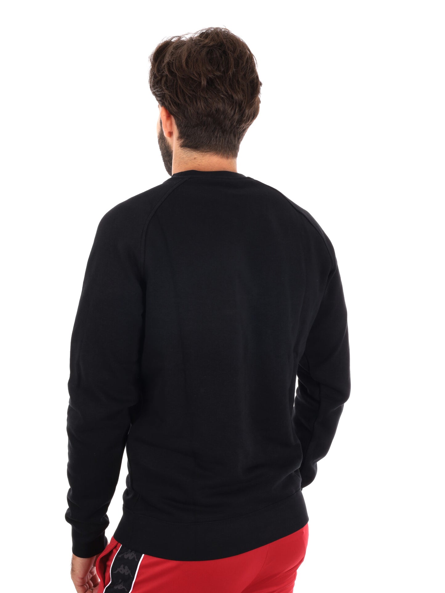 FELPA GIROCOLLO KAPPA DA UOMO NERO