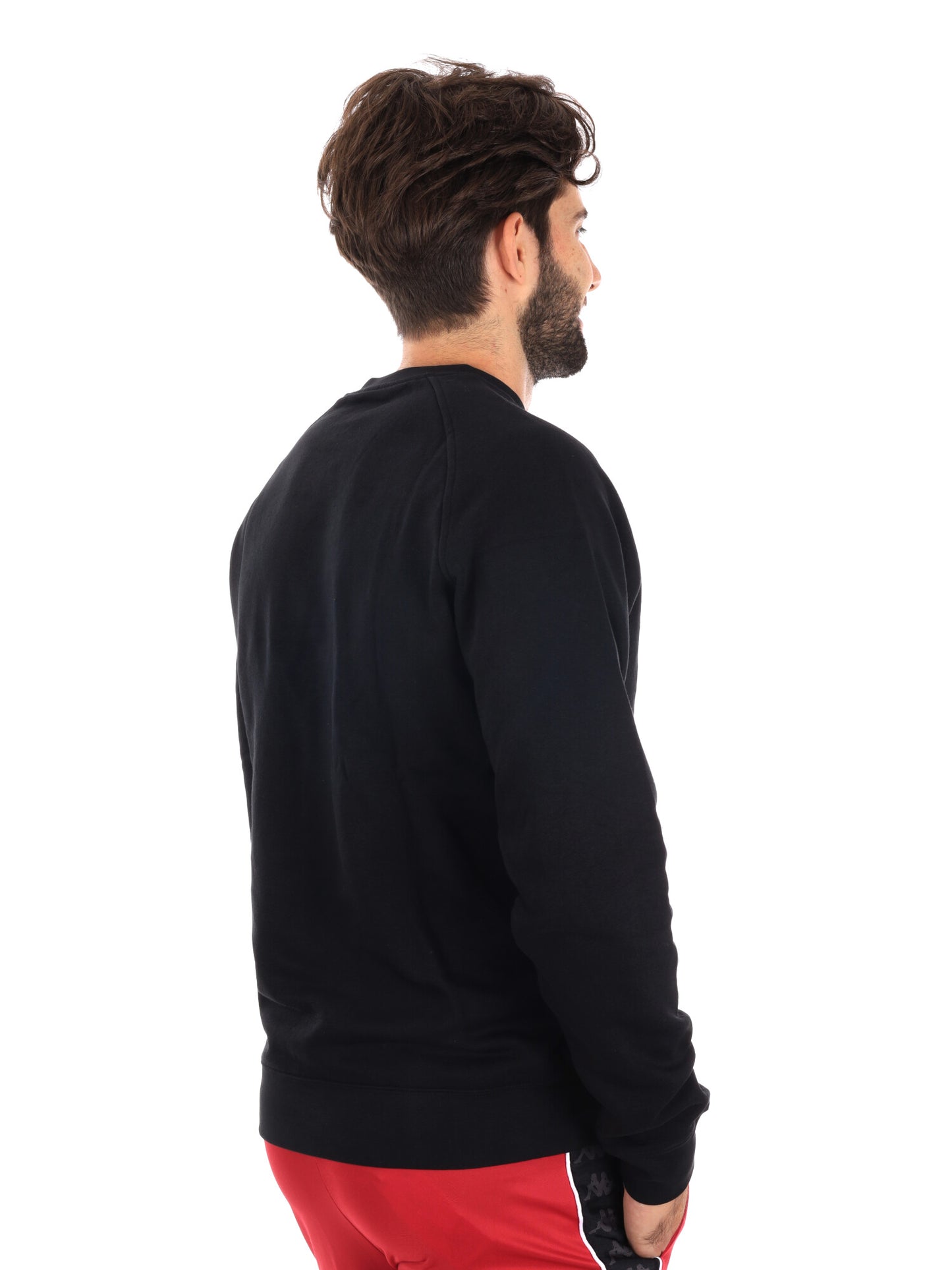 FELPA GIROCOLLO KAPPA DA UOMO NERO