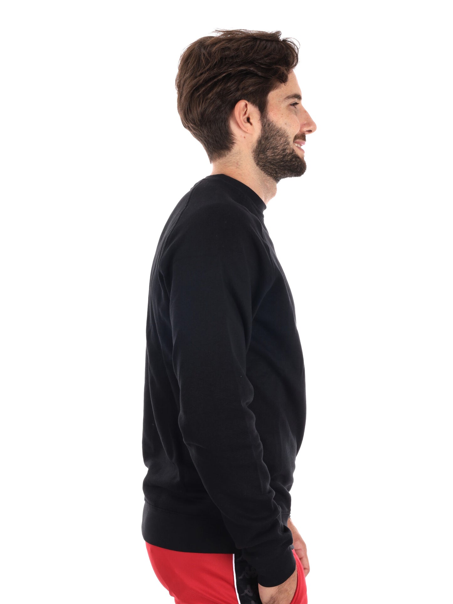 FELPA GIROCOLLO KAPPA DA UOMO NERO