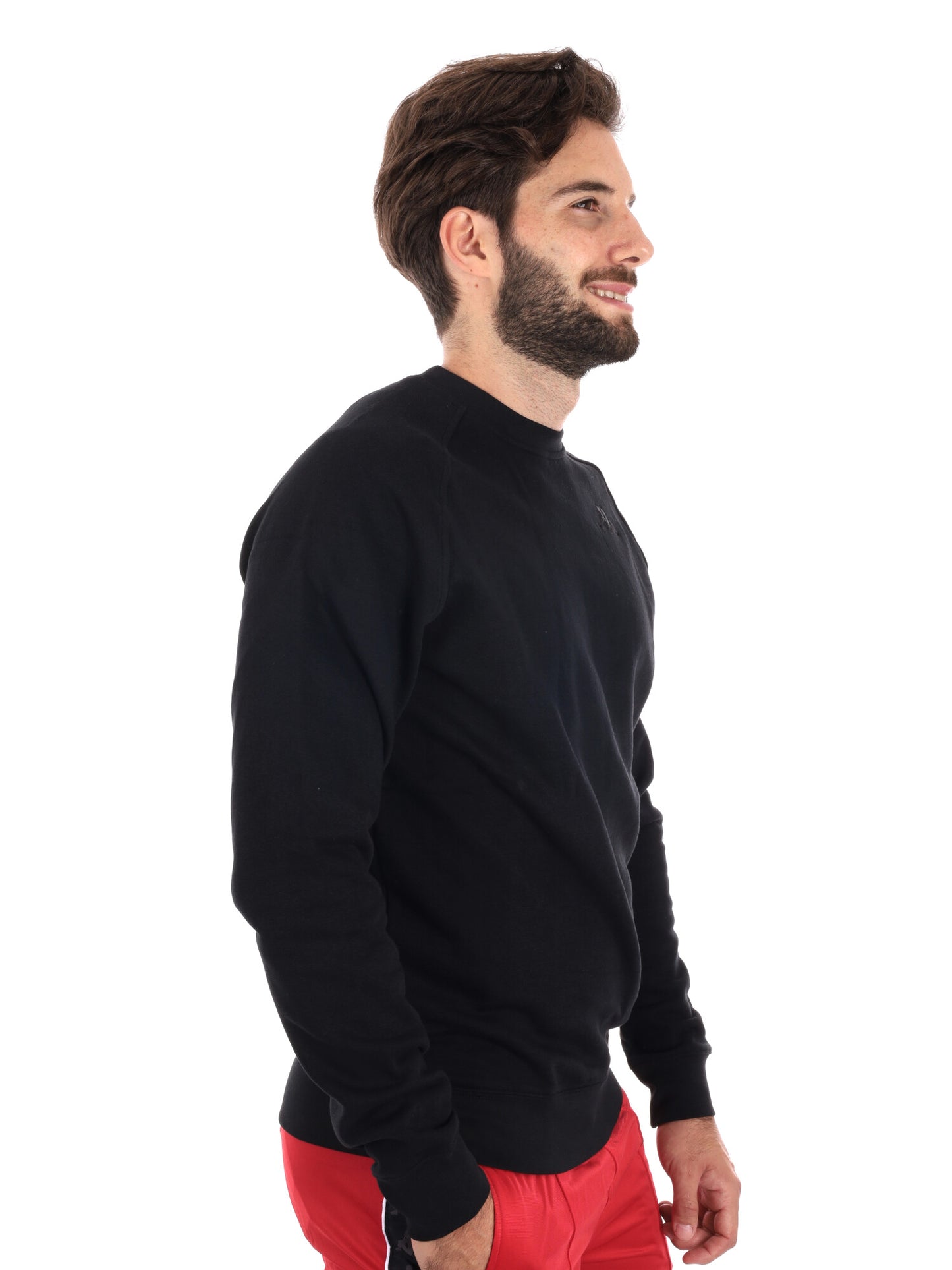 FELPA GIROCOLLO KAPPA DA UOMO NERO