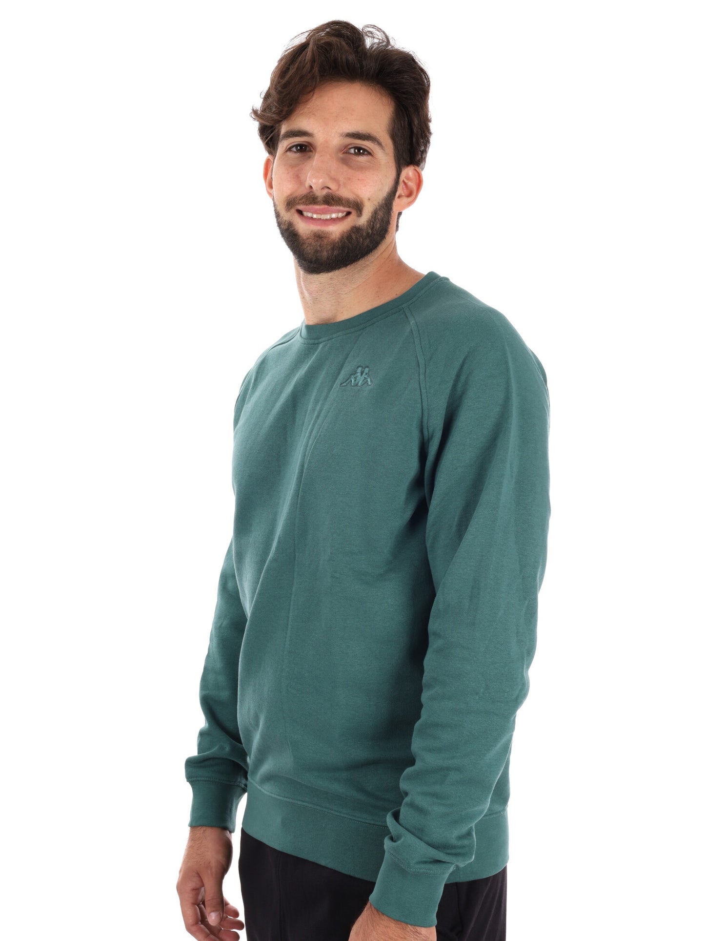 FELPA GIROCOLLO KAPPA DA UOMO VERDE