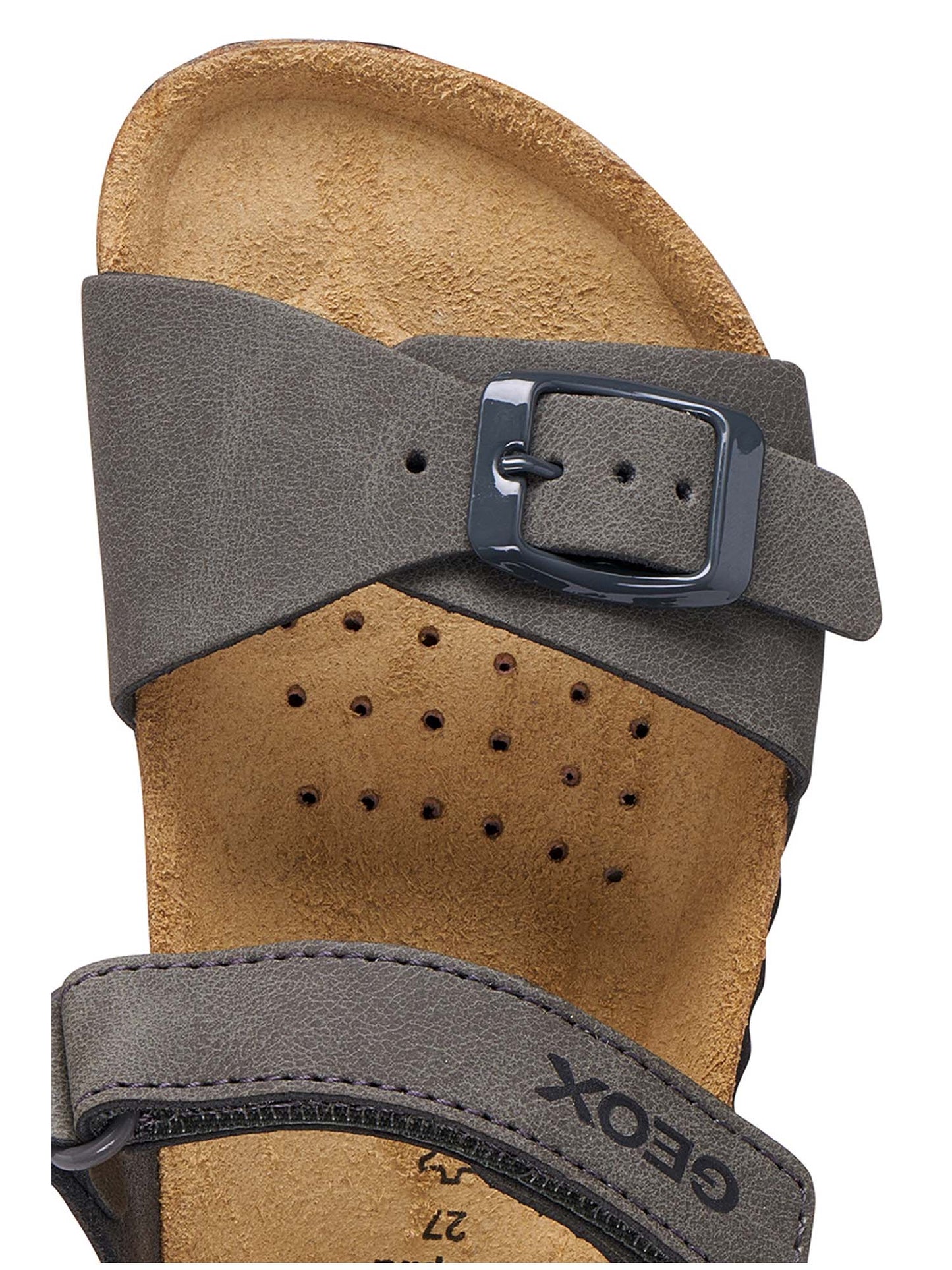 Sandalo casual verde Geox Ghita da bambino con chiusura regolabile