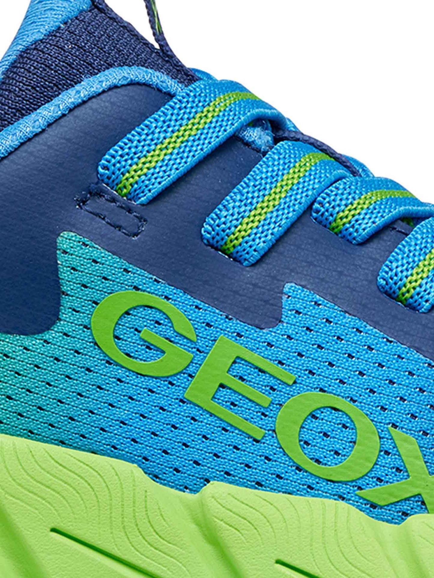 Sneakers Geox Flexyper Fast blu da bambino con lacci elastici