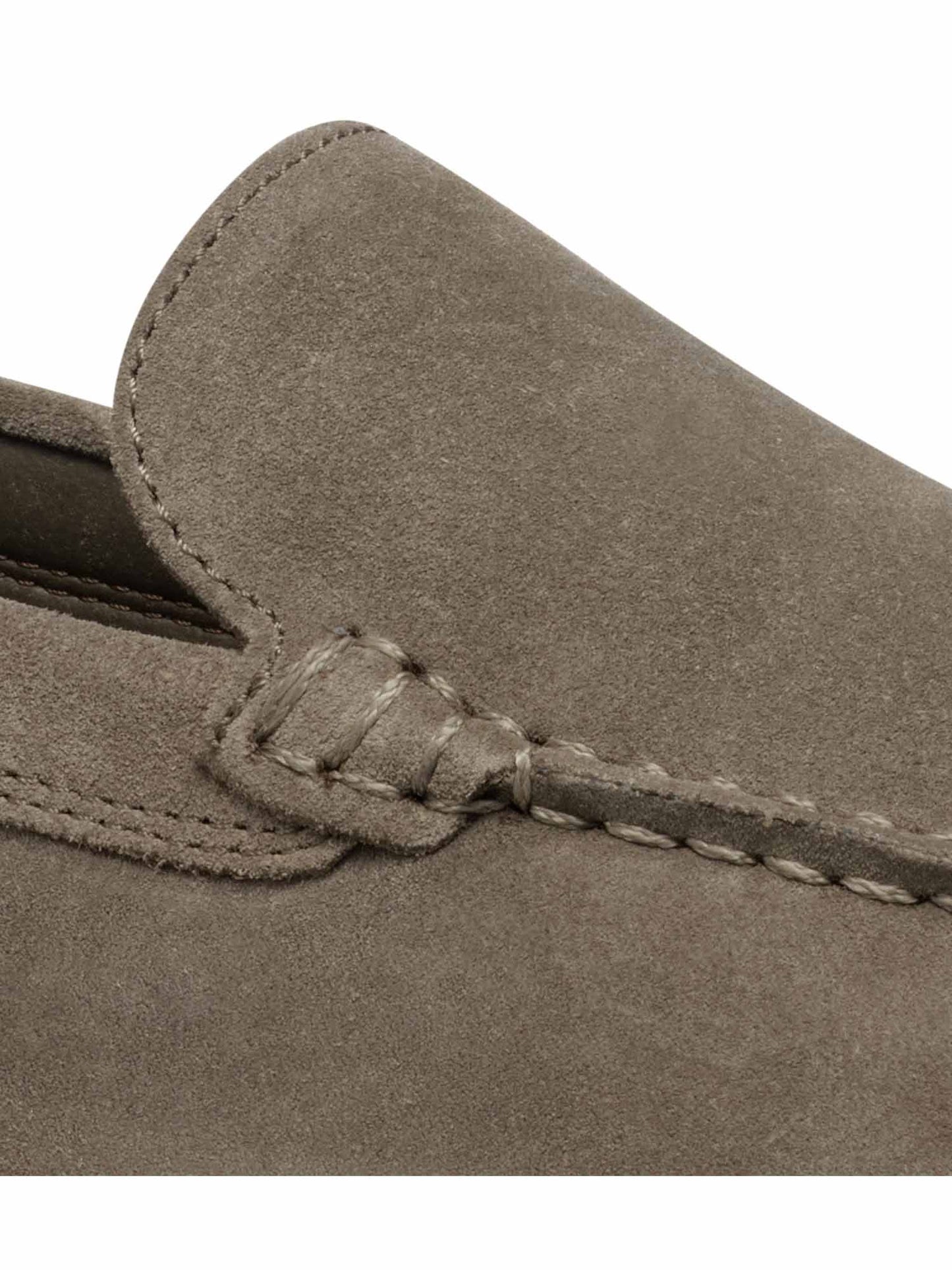 Mocassino Siron da uomo in pelle scamosciata color fango