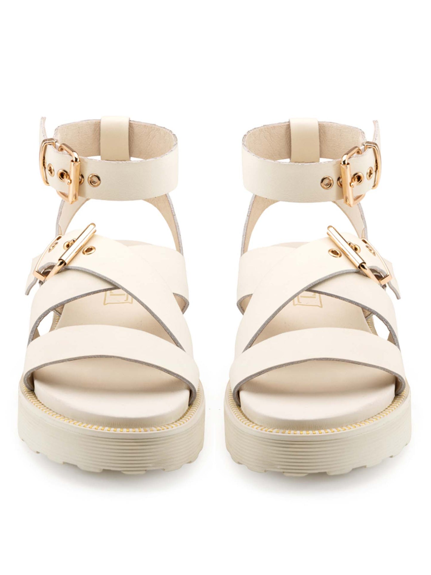 Sandali da donna Cult Ziggy in pelle beige dal design casual