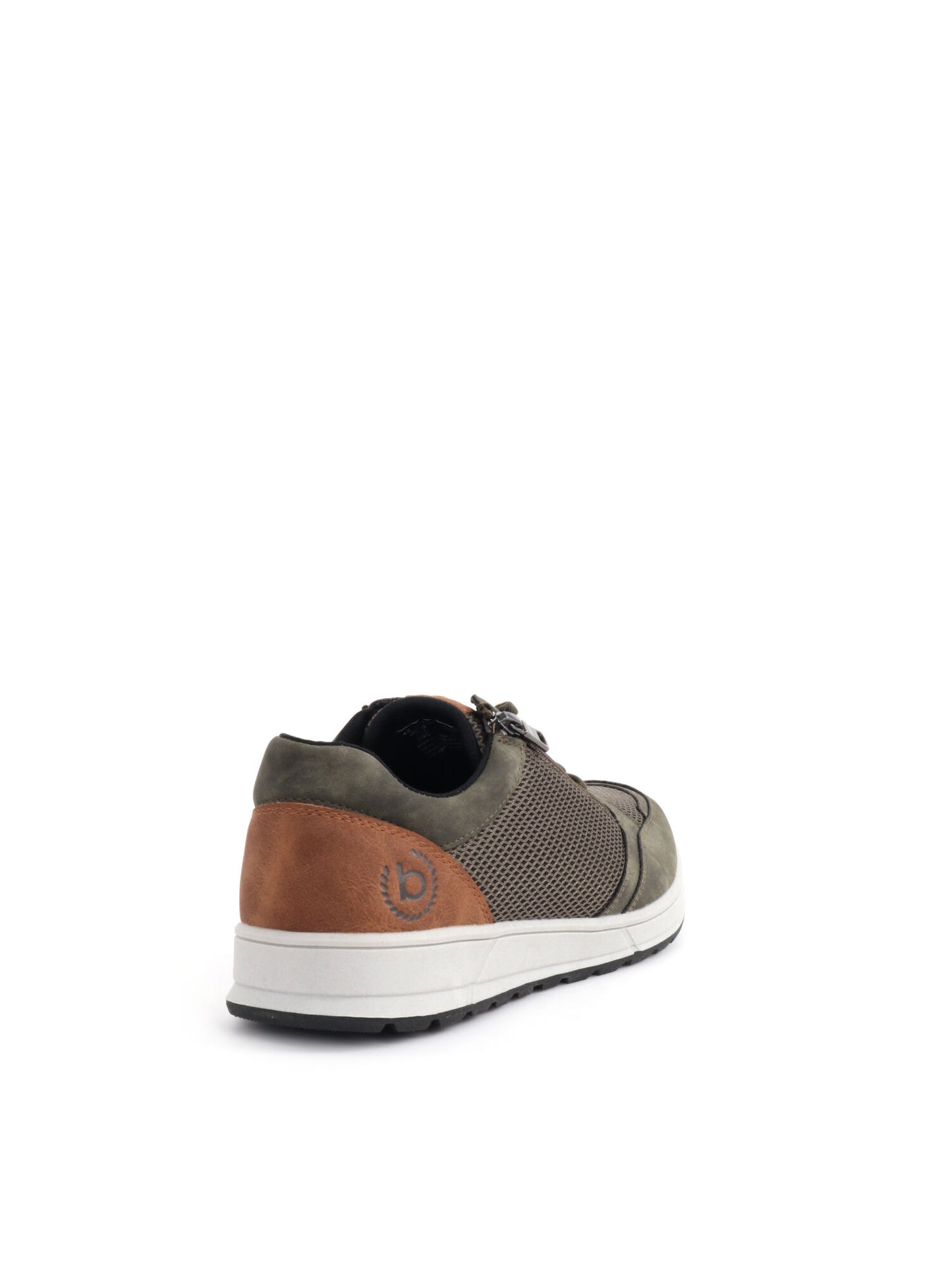 Sneakers Bugatti da uomo in verde con zip laterale
