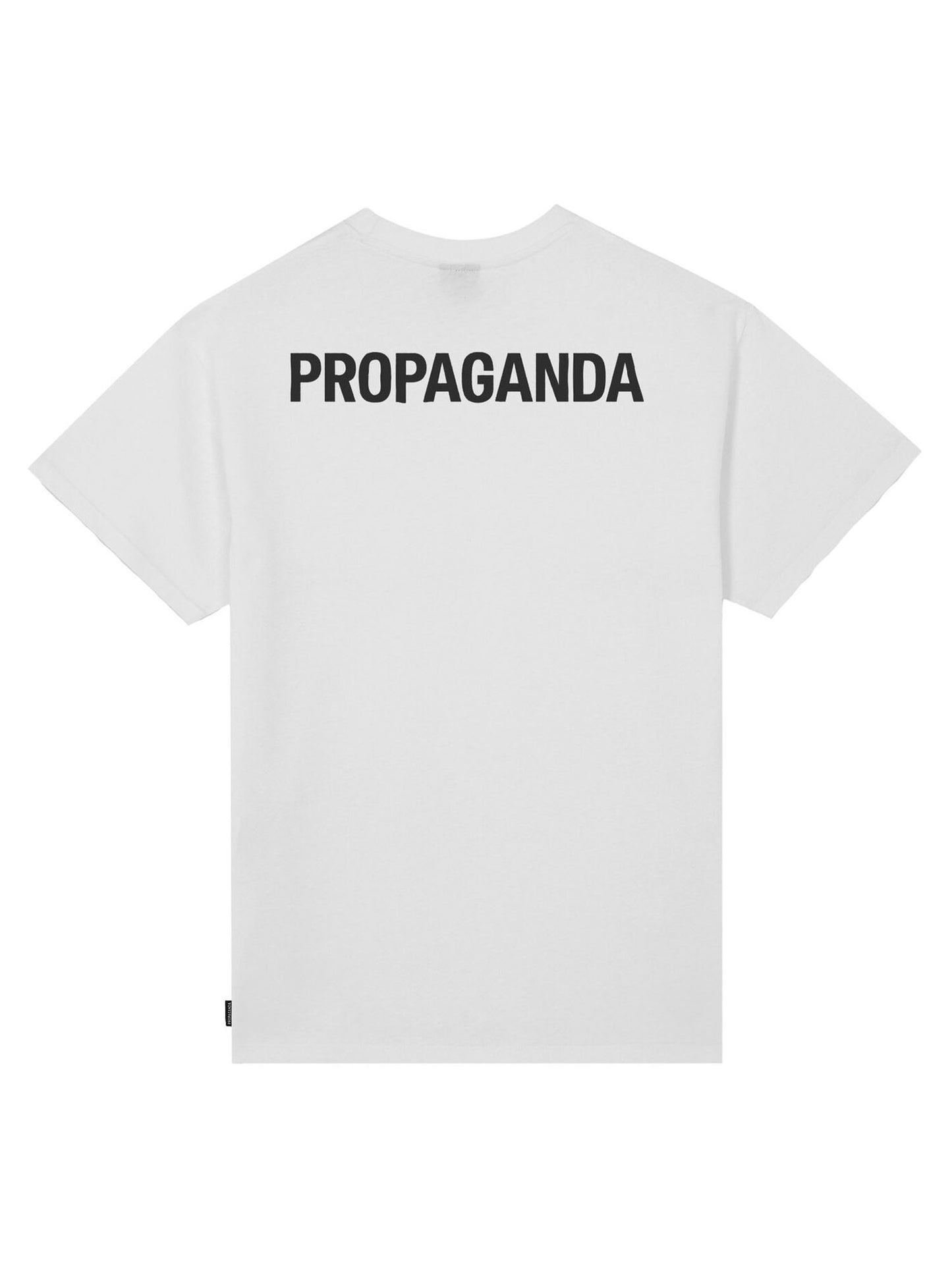 T-SHIRT LOGO PROPAGANDA DA UOMO BIANCO