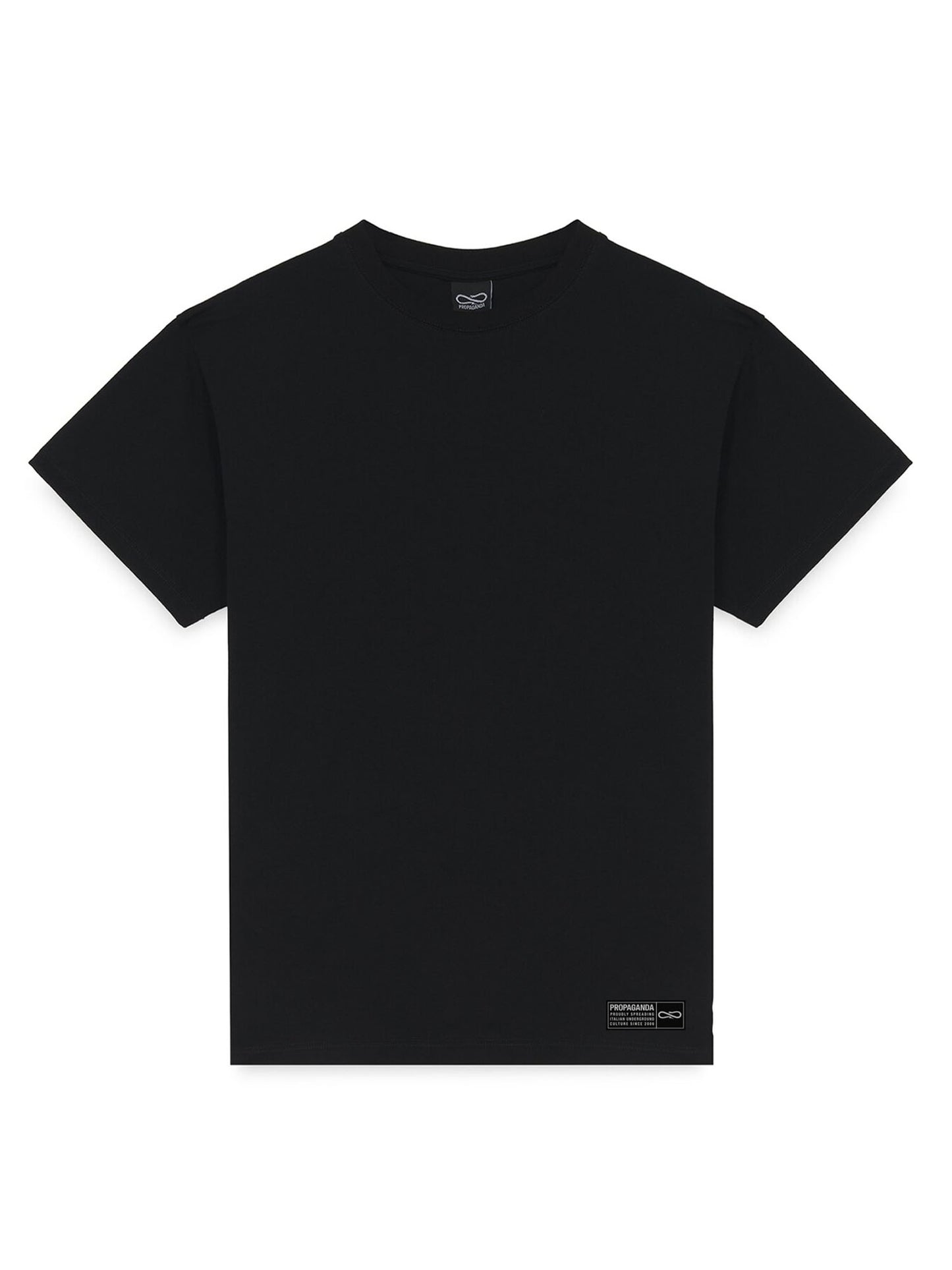 T-SHIRT LABEL PROPAGANDA DA UOMO NERO