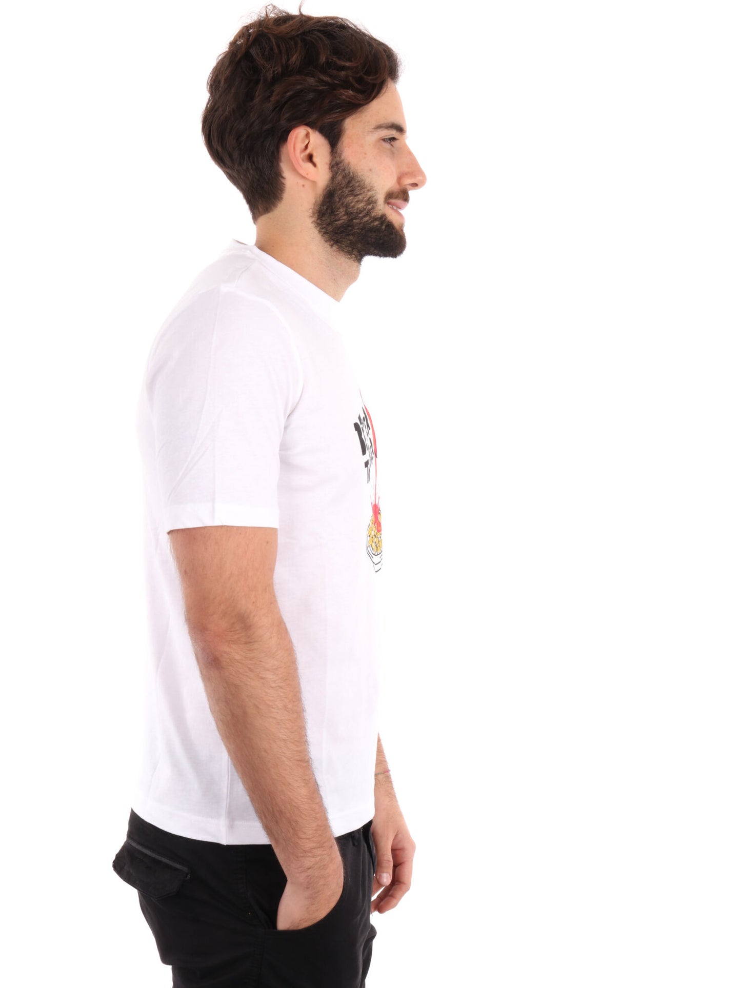 T-SHIRT LOGO GLESTO KAPPA UOMO BIANCO
