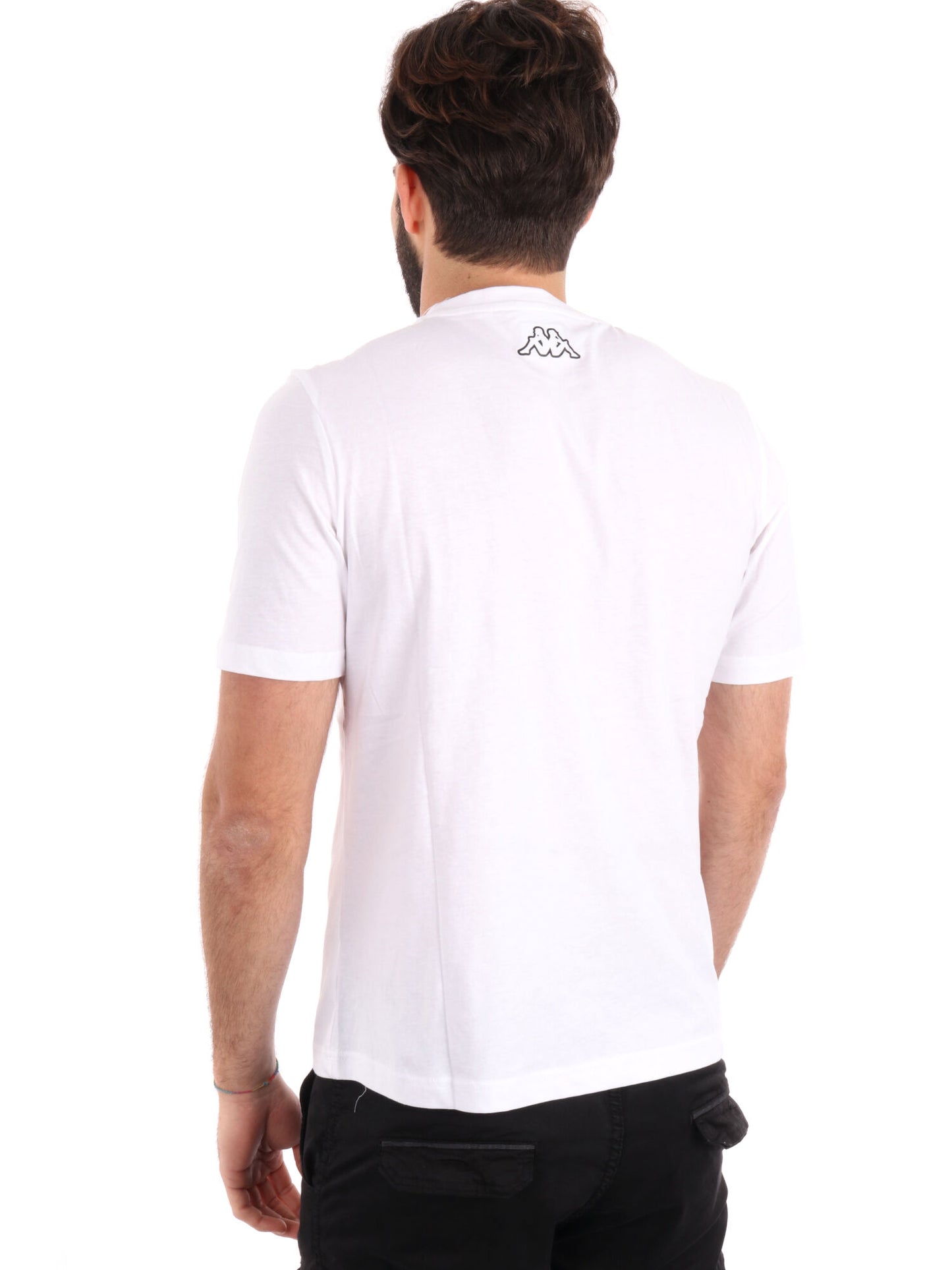 T-SHIRT LOGO GLESTO KAPPA UOMO BIANCO