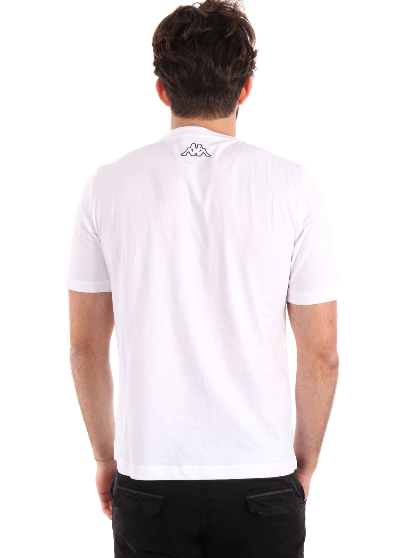 T-SHIRT LOGO GLESTO KAPPA UOMO BIANCO