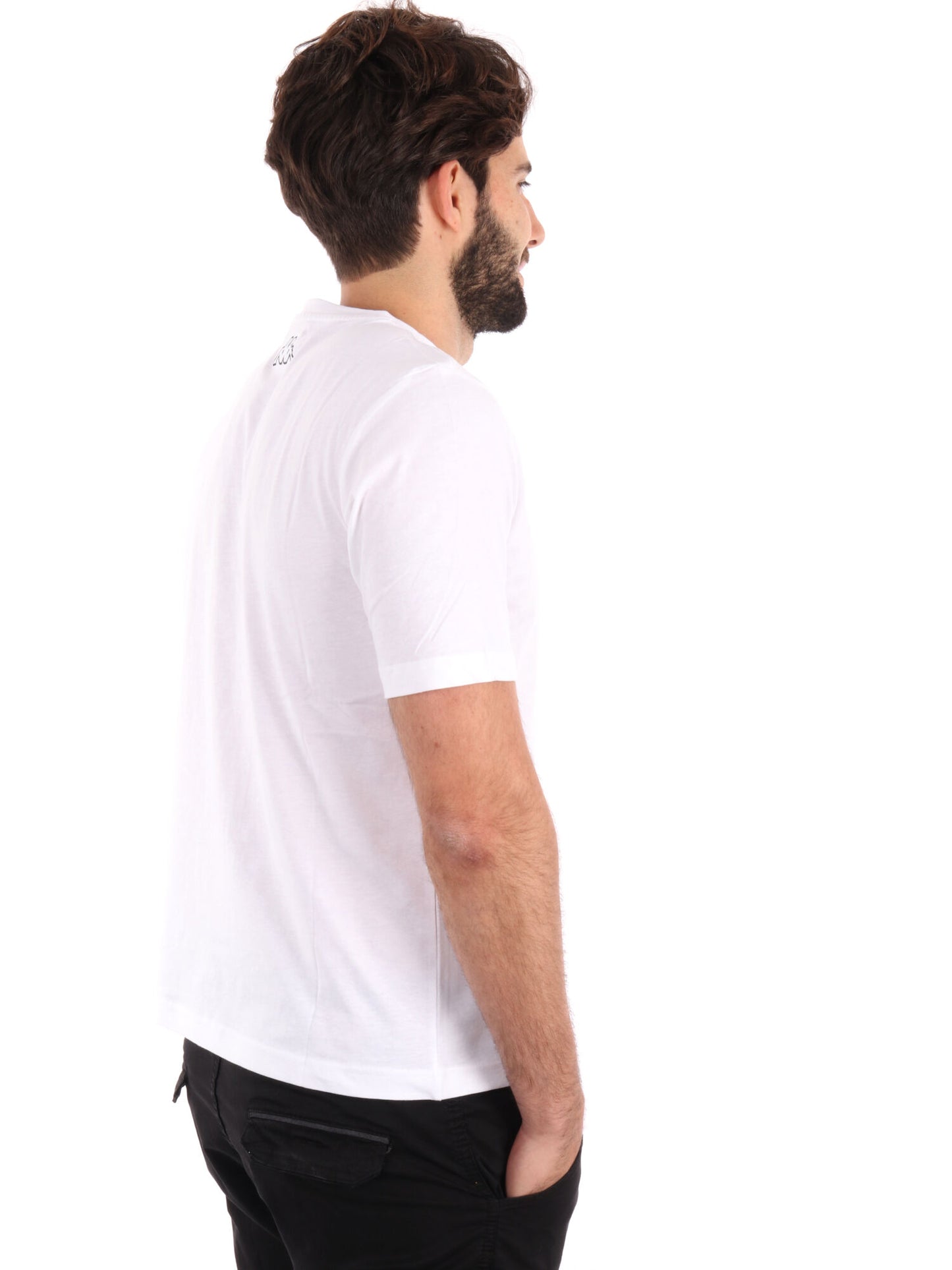 T-SHIRT LOGO GLESTO KAPPA UOMO BIANCO