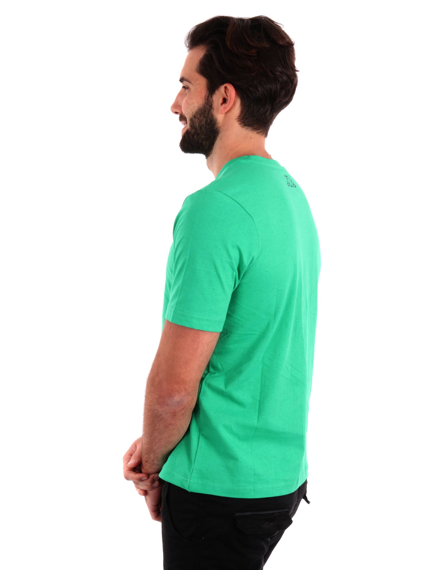 T-SHIRT LOGO GLESTO KAPPA UOMO VERDE
