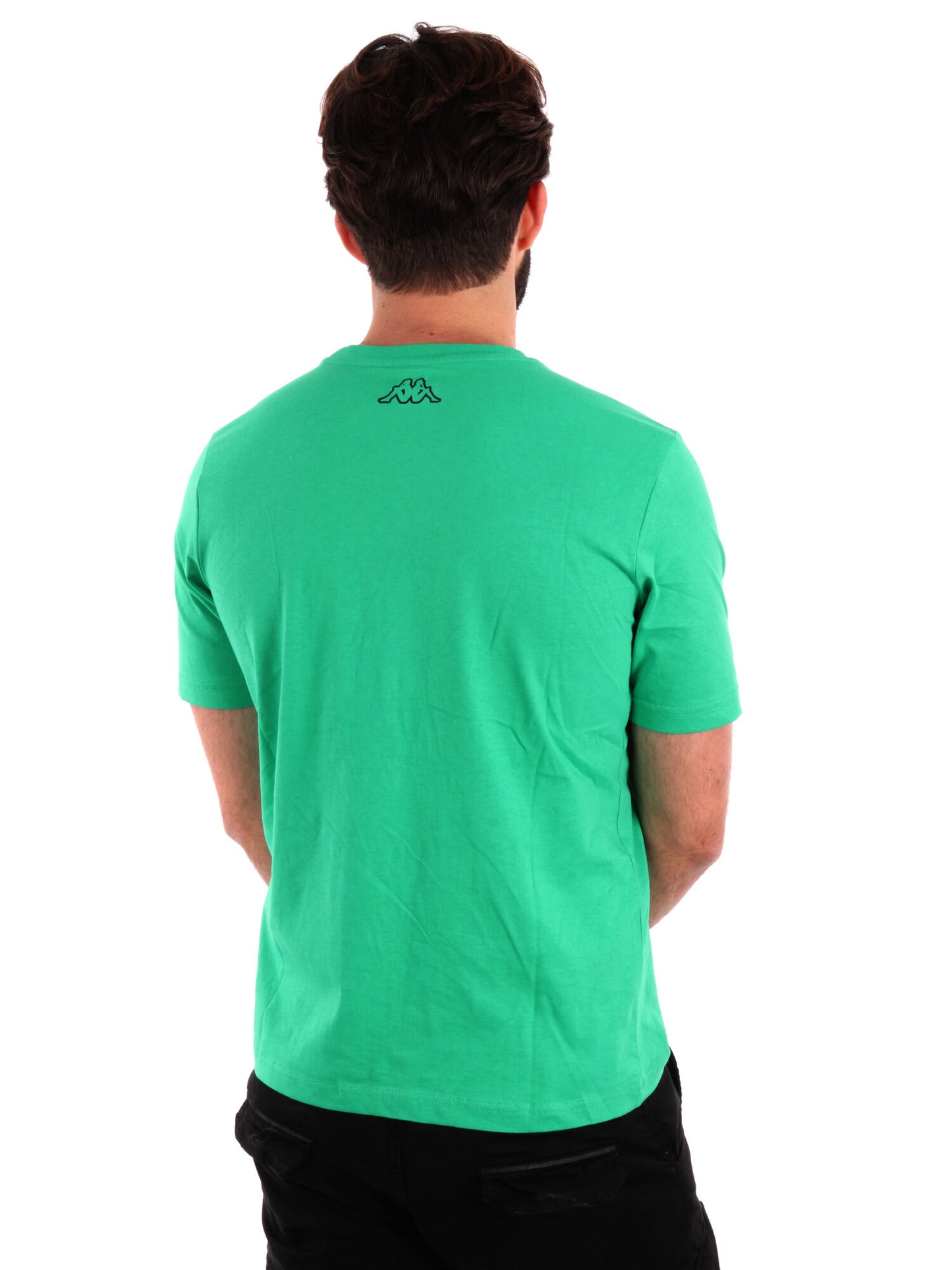 T-SHIRT LOGO GLESTO KAPPA UOMO VERDE