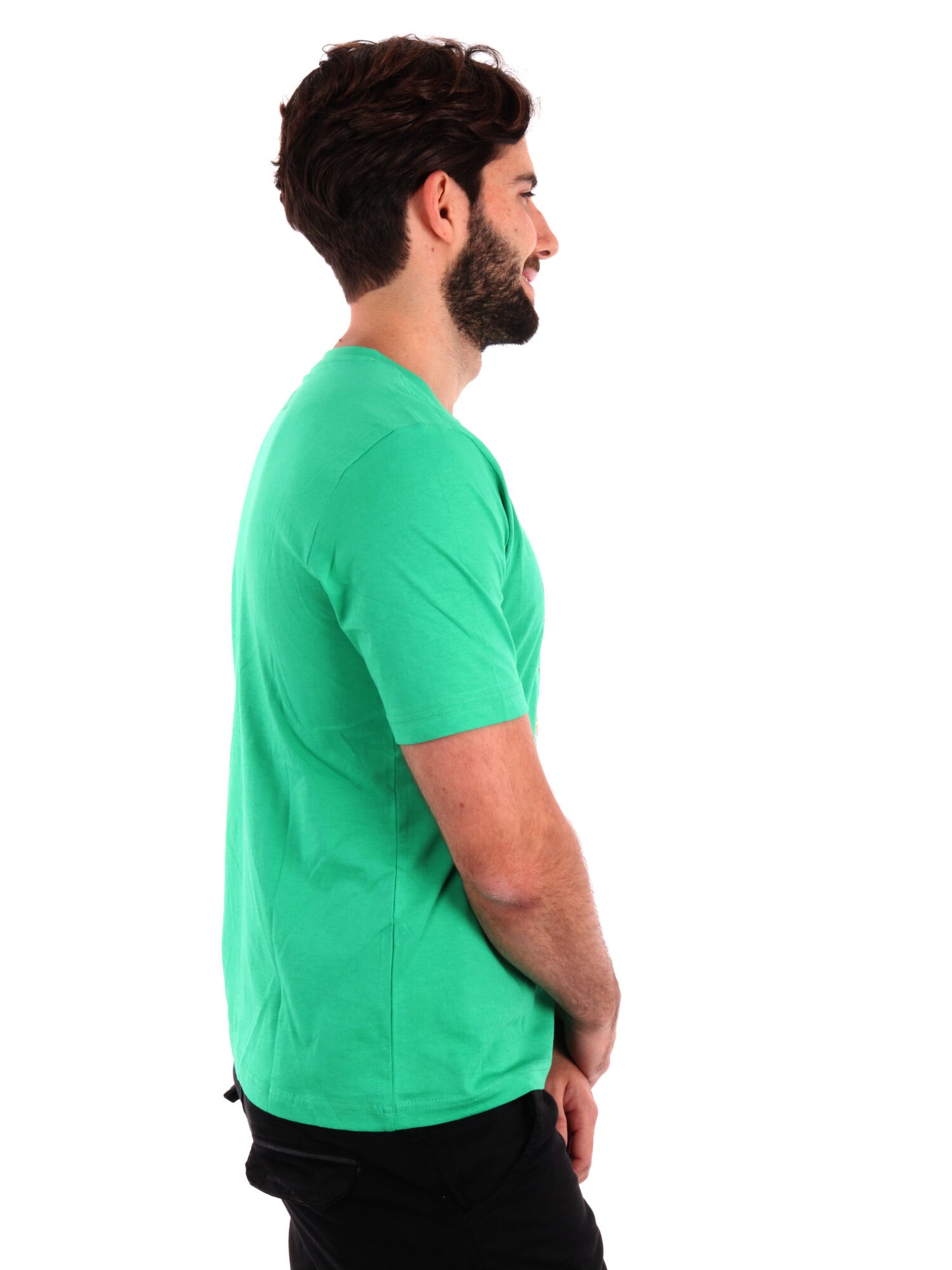 T-SHIRT LOGO GLESTO KAPPA UOMO VERDE