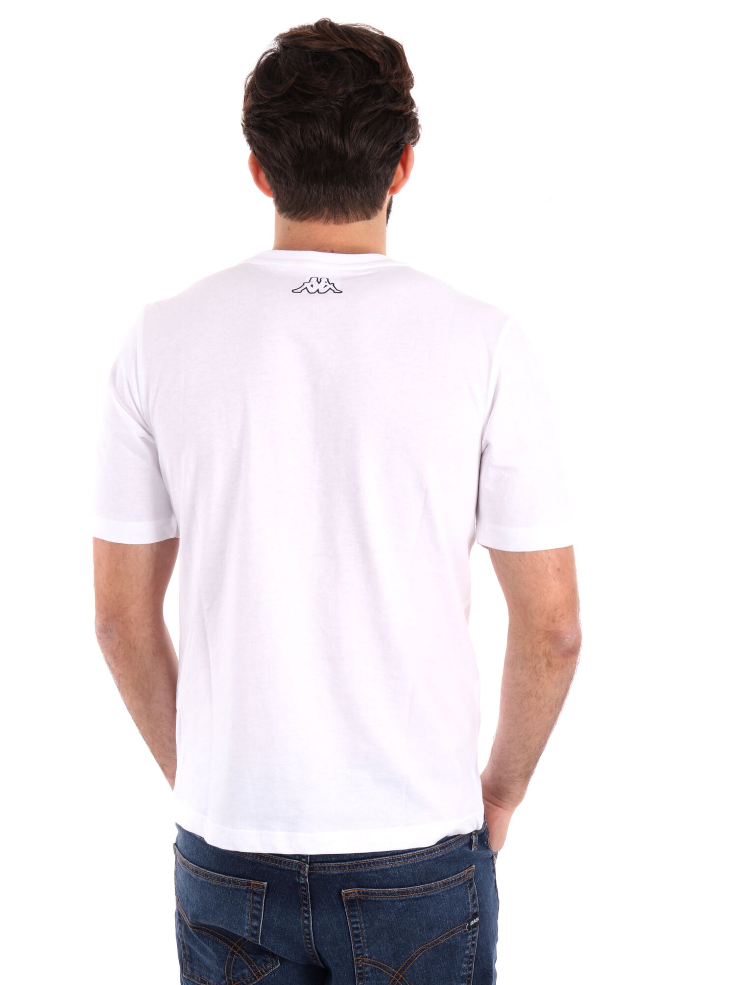 T-SHIRT LOGO GIMMIO KAPPA UOMO BIANCO