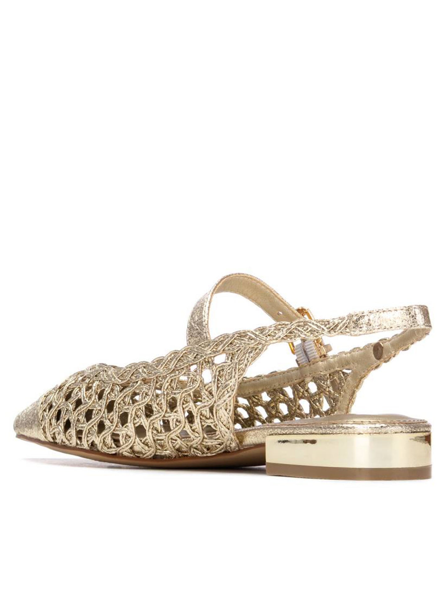 Sandalo da donna Xti 145276 in oro con effetto metallico