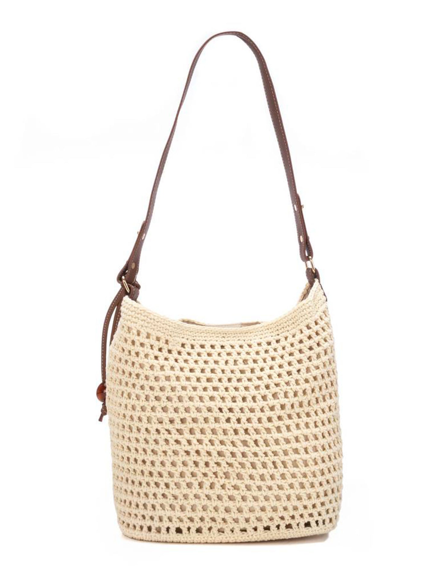Borsa a tracolla XTI 184599 Ice in rafia bianca da donna