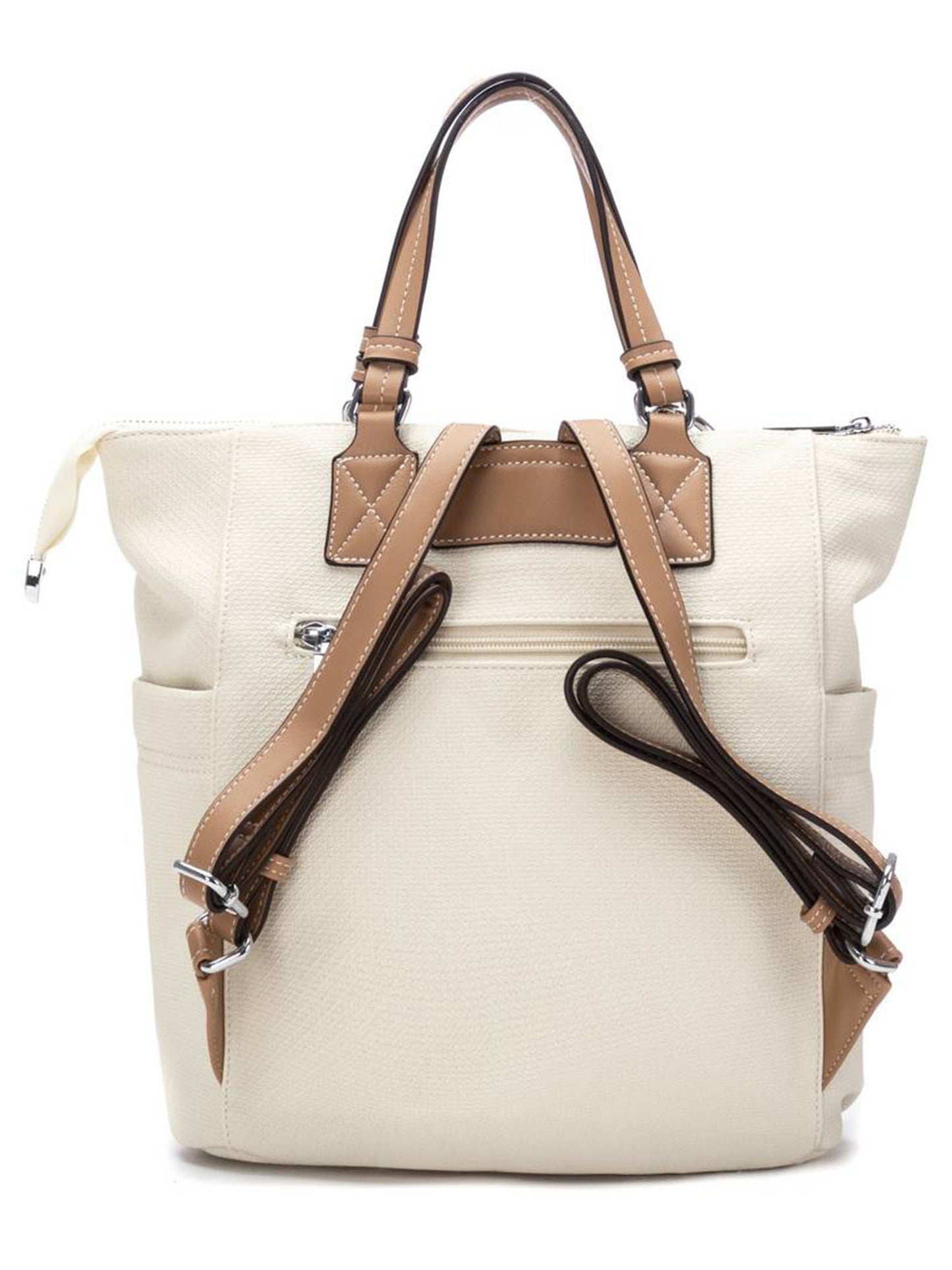 Borsa zaino Xti bianca versatile e di tendenza da donna