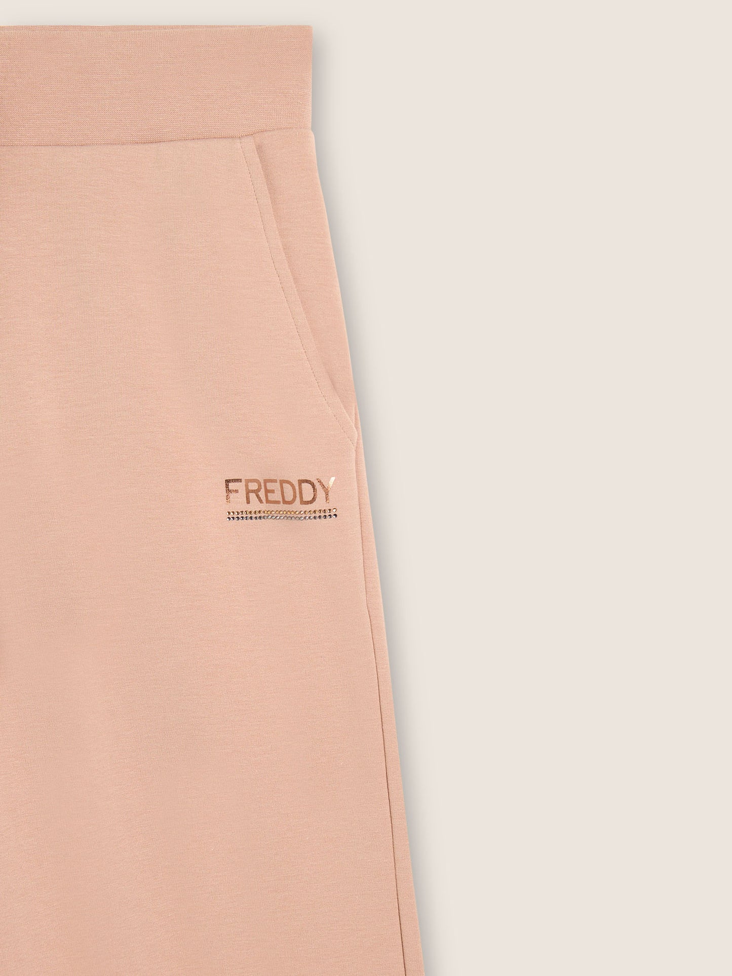 PANTALONE WIDE LEG COLLEGE LUXE FREDDY DONNA BEIGE