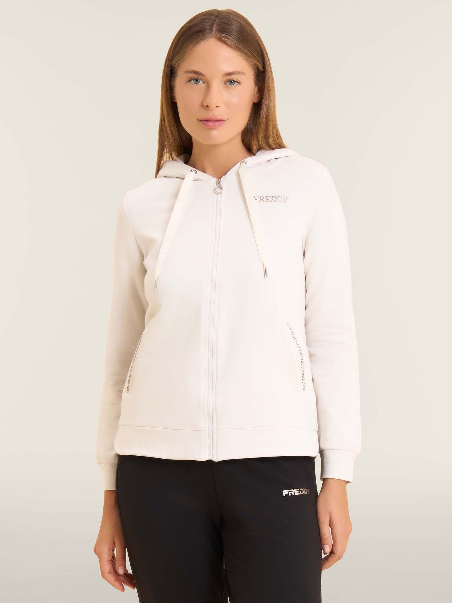 FELPA CON CAPPUCCIO COLLEGE LUXE FREDDY DONNA PANNA