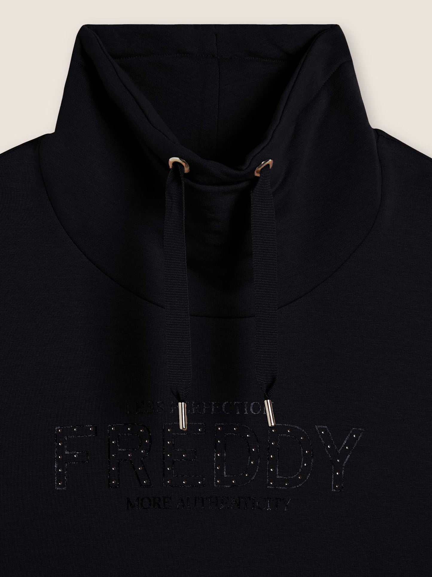 FELPA A COLLO ALTO COLLEGE LUXE FREDDY DONNA NERO