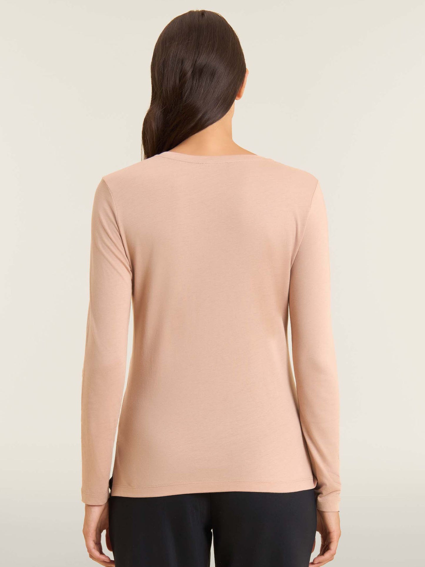 MAGLIA A MANICHE LUNGHE COLLEGE LUXE FREDDY DONNA BEIGE