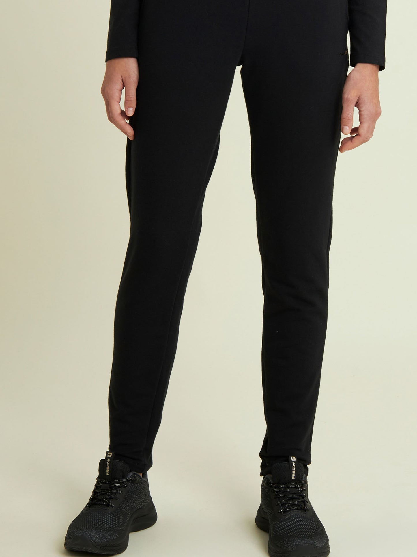 PANTALONE FELPATO SLOUNGE FREDDY DONNA NERO
