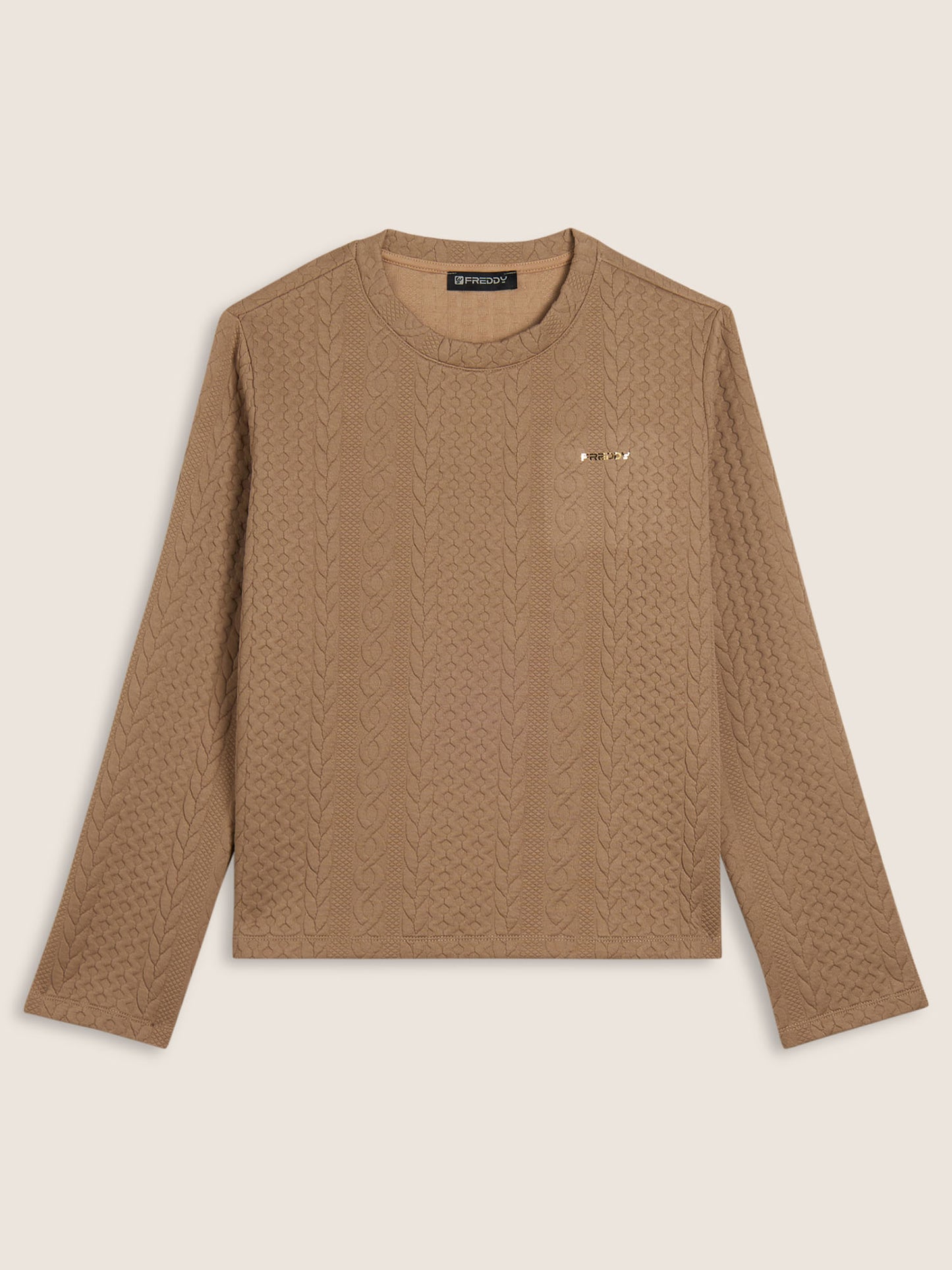 FELPA TRECCE FREDDY DONNA BEIGE