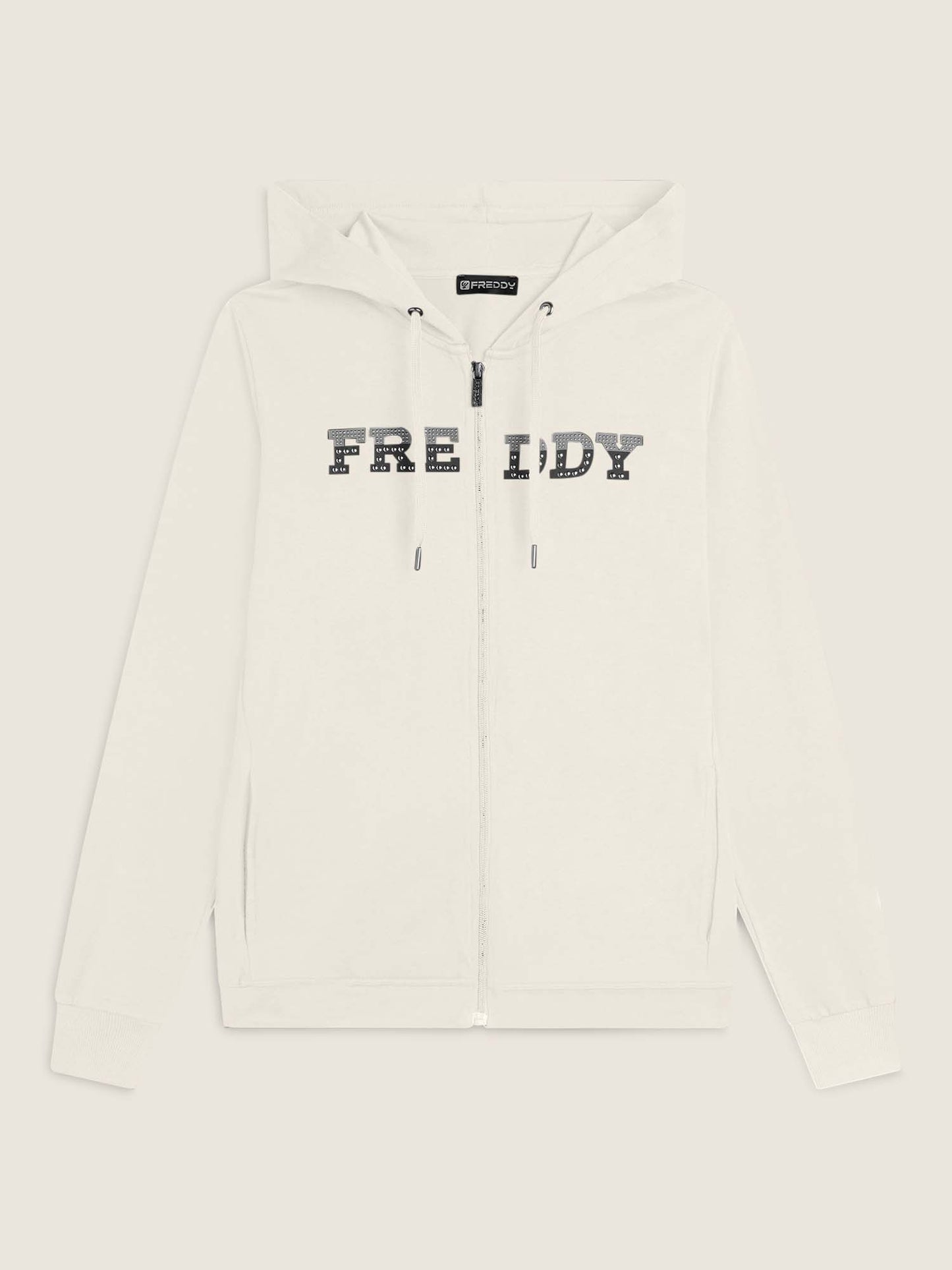 FELPA CON CAPPUCCIO FREDDY DONNA BIANCO