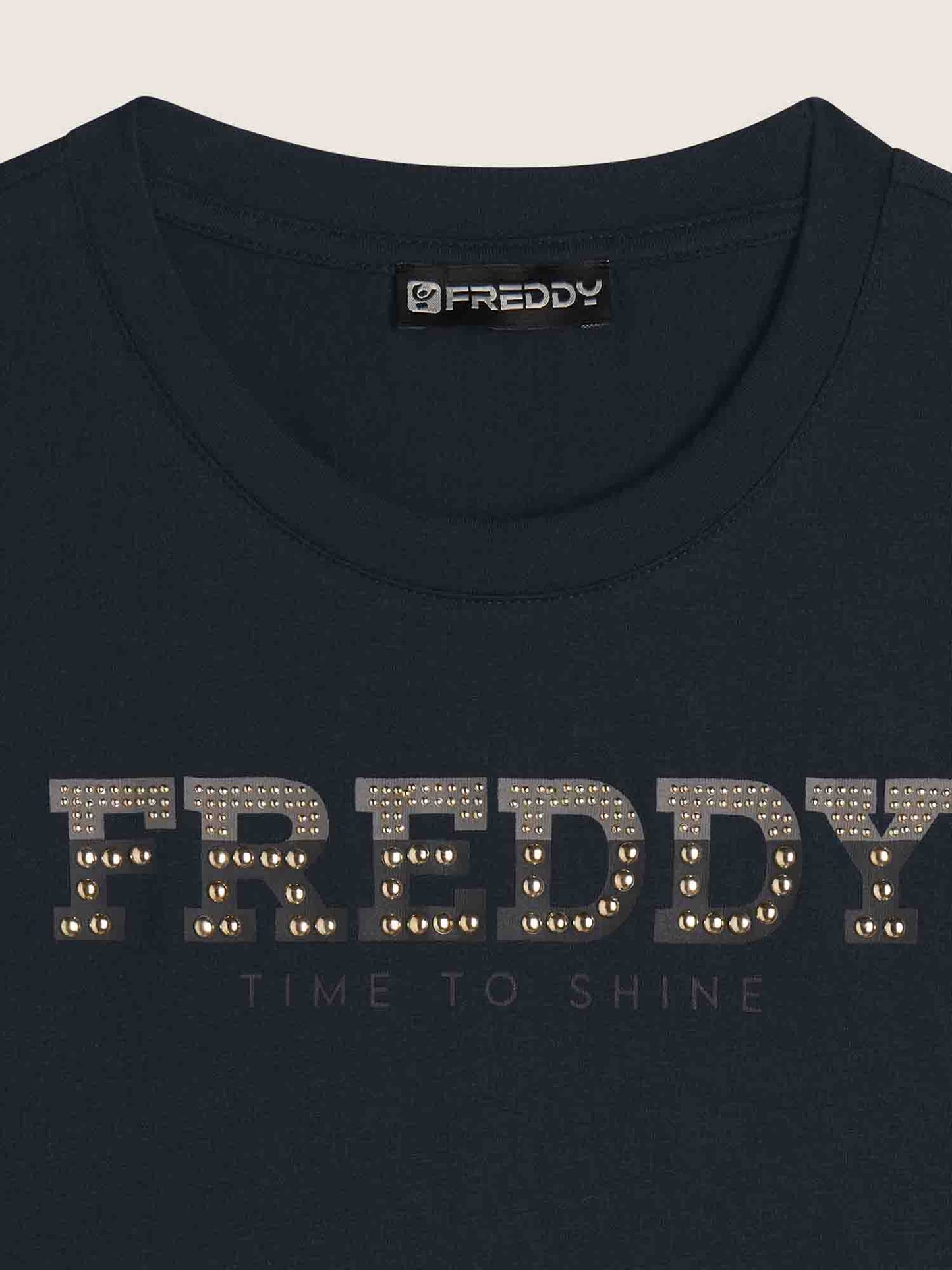 T-SHIRT GIROCOLLO FREDDY DA DONNA BLU