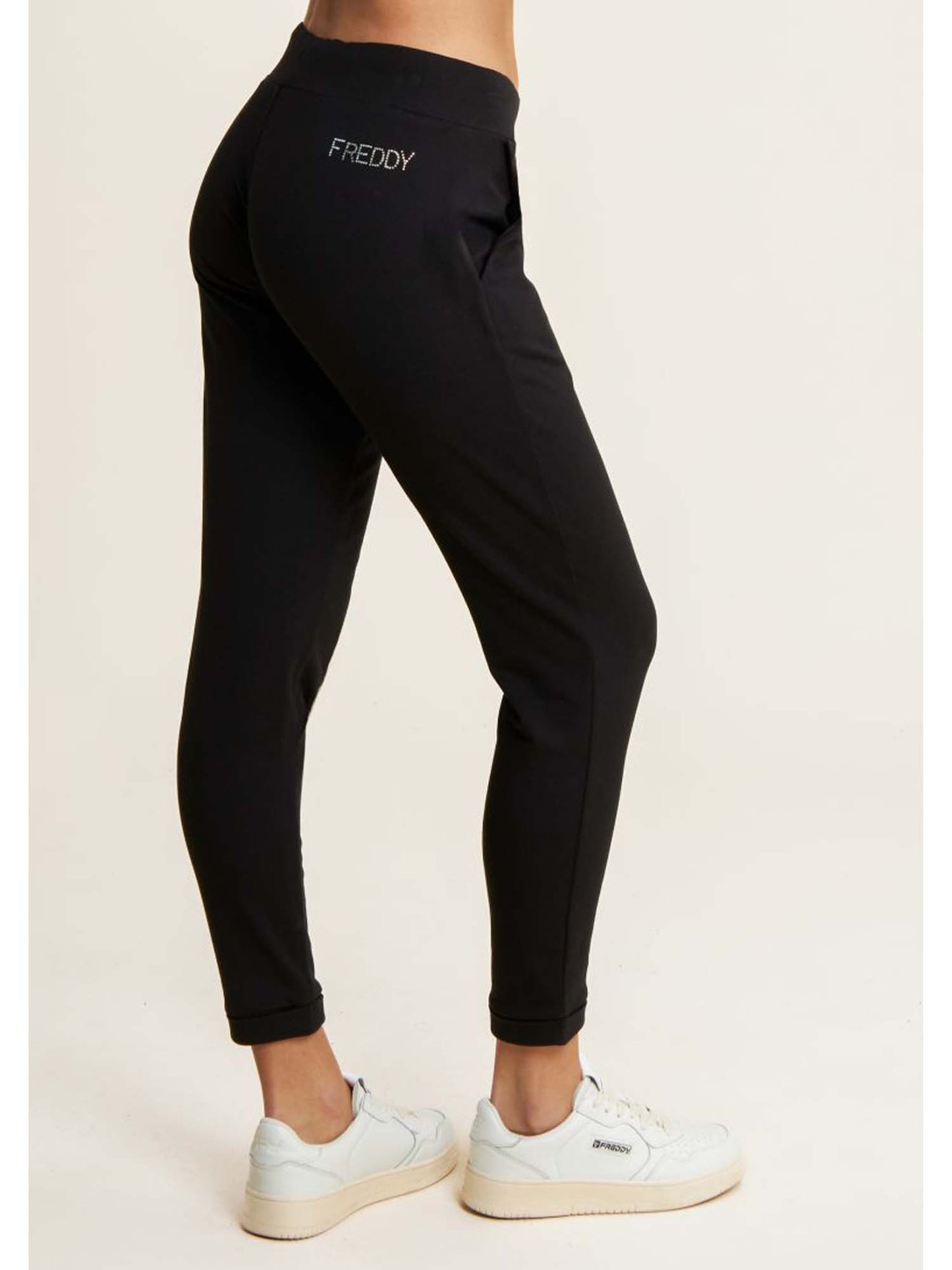 PANTALONE COLLEGE LUXE FREDDY DA DONNA NERO