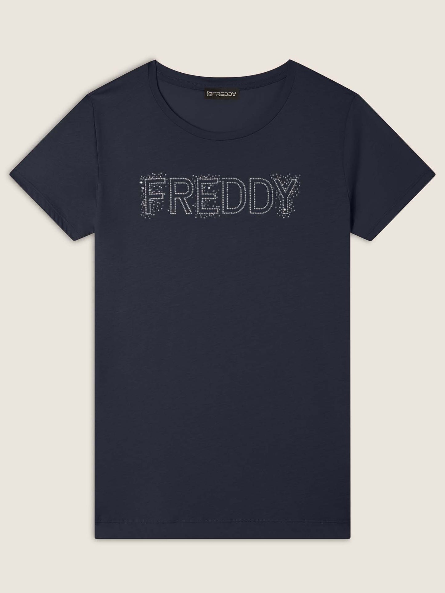 T-SHIRT COLLEGE LUXE FREDDY DONNA BLU