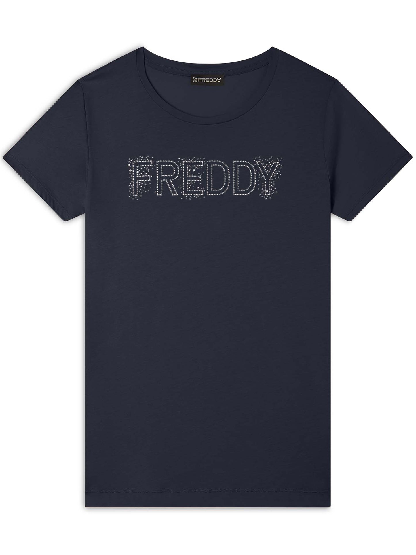 T-SHIRT COLLEGE LUXE FREDDY DONNA BLU