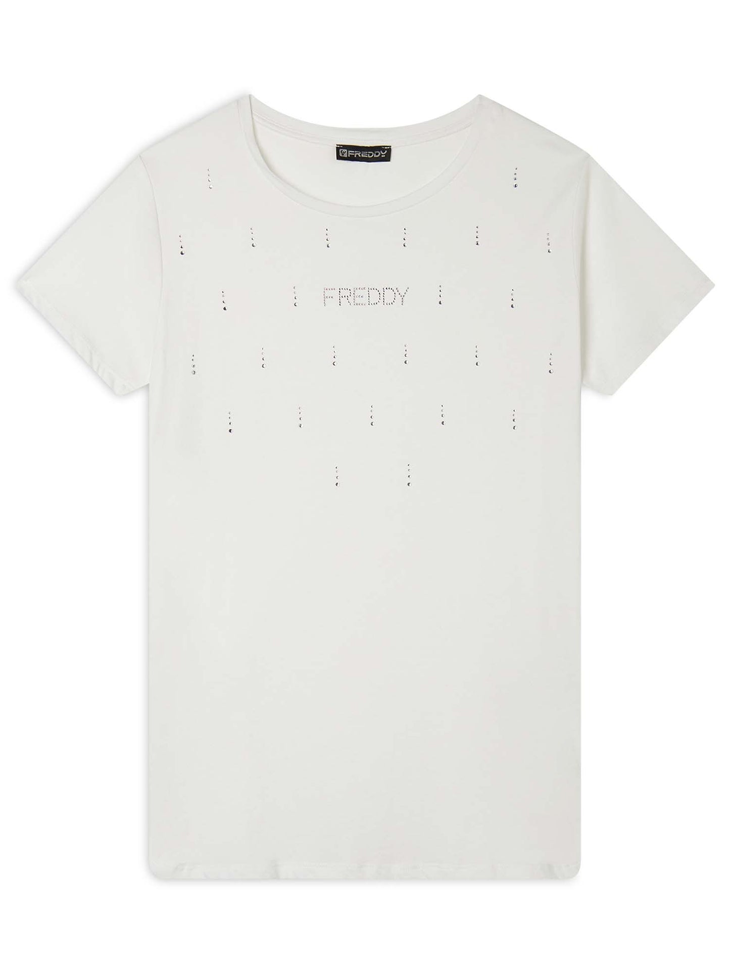T-SHIRT COLLEGE LUXE FREDDY DONNA BIANCO